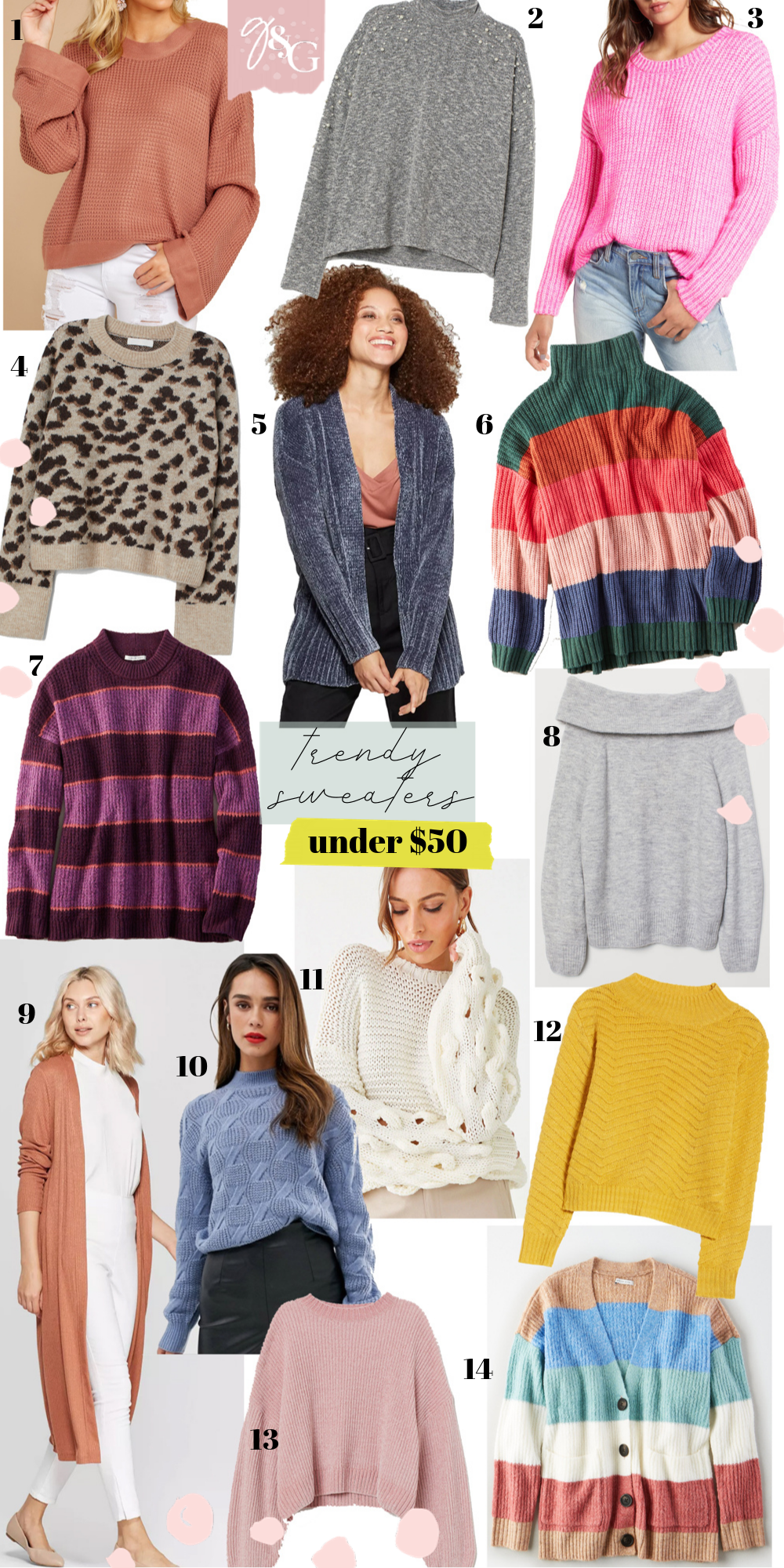 Trendy Sweaters Under $50