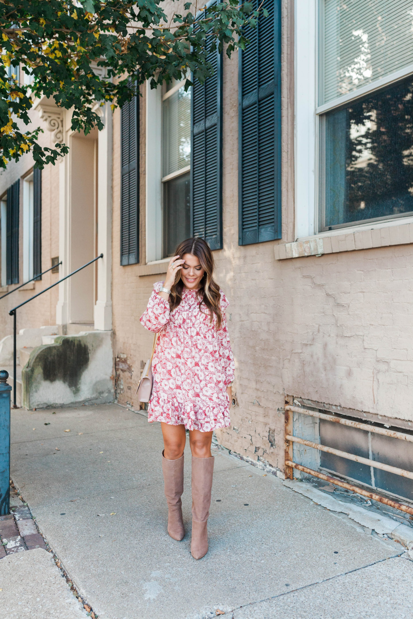 Free People Floral Dress / Glitter & Gingham 