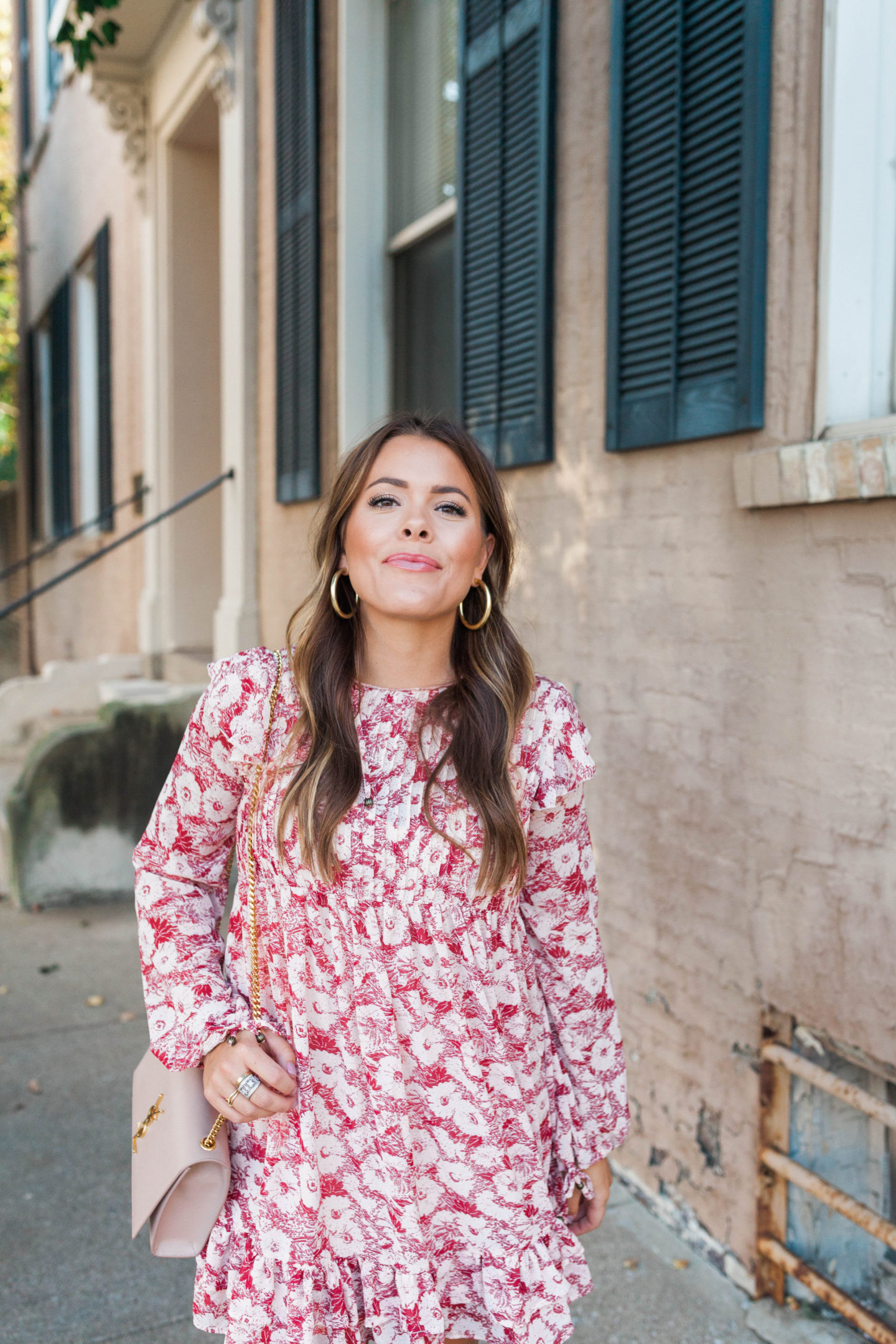 Free People Floral Dress / Glitter & Gingham 