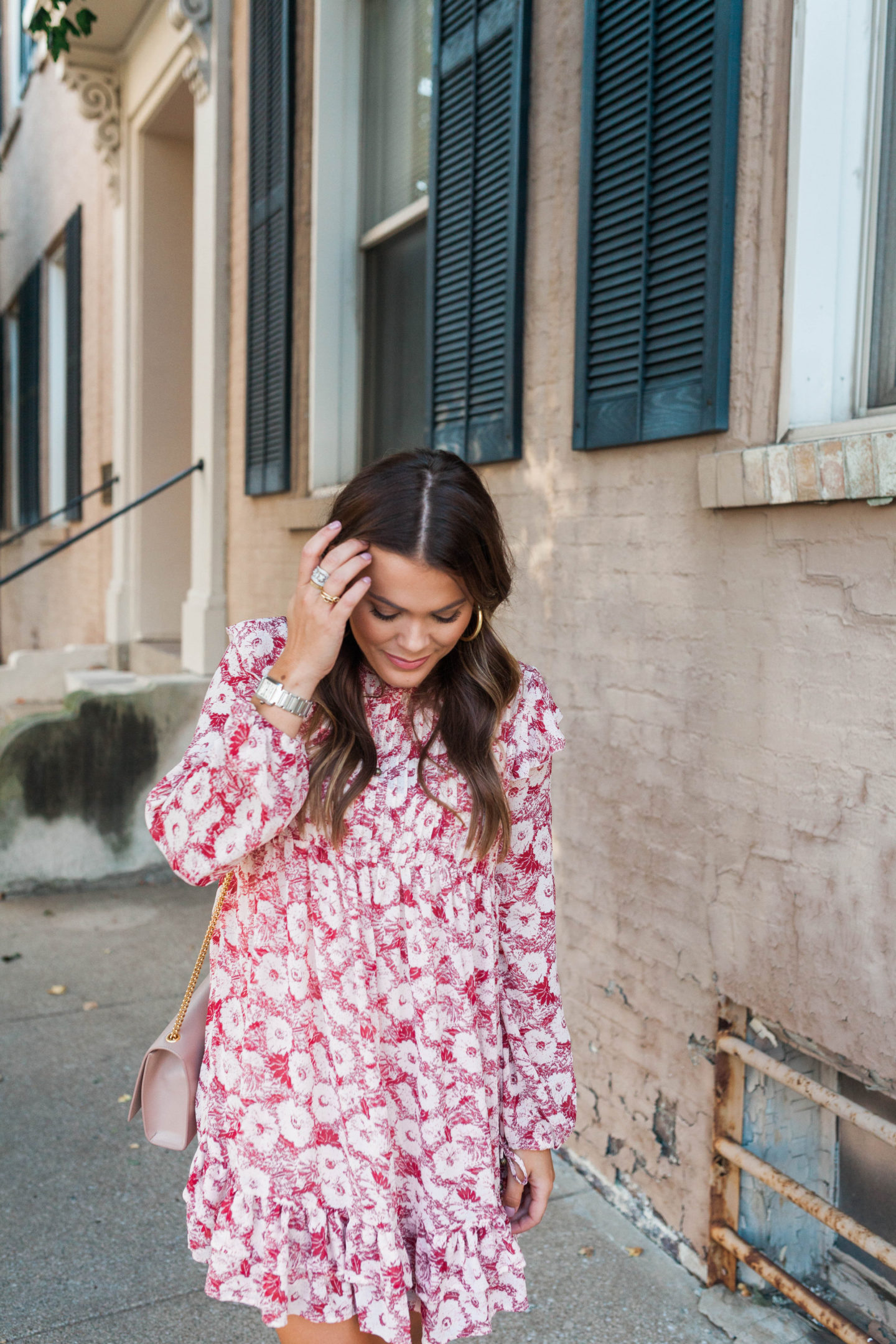 Free People Floral Dress / Glitter & Gingham 