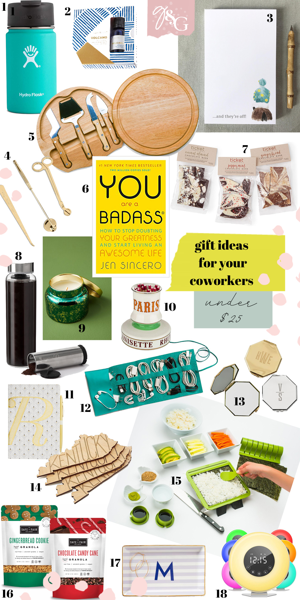 Holiday Gift Guide: Top 25 Gift Ideas for Coworkers and Bosses Under $25 -  Dreaming Loud