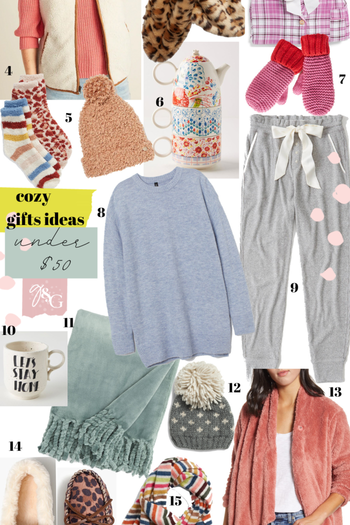 Gift Guide: Cozy Gifts for Her Under $50
