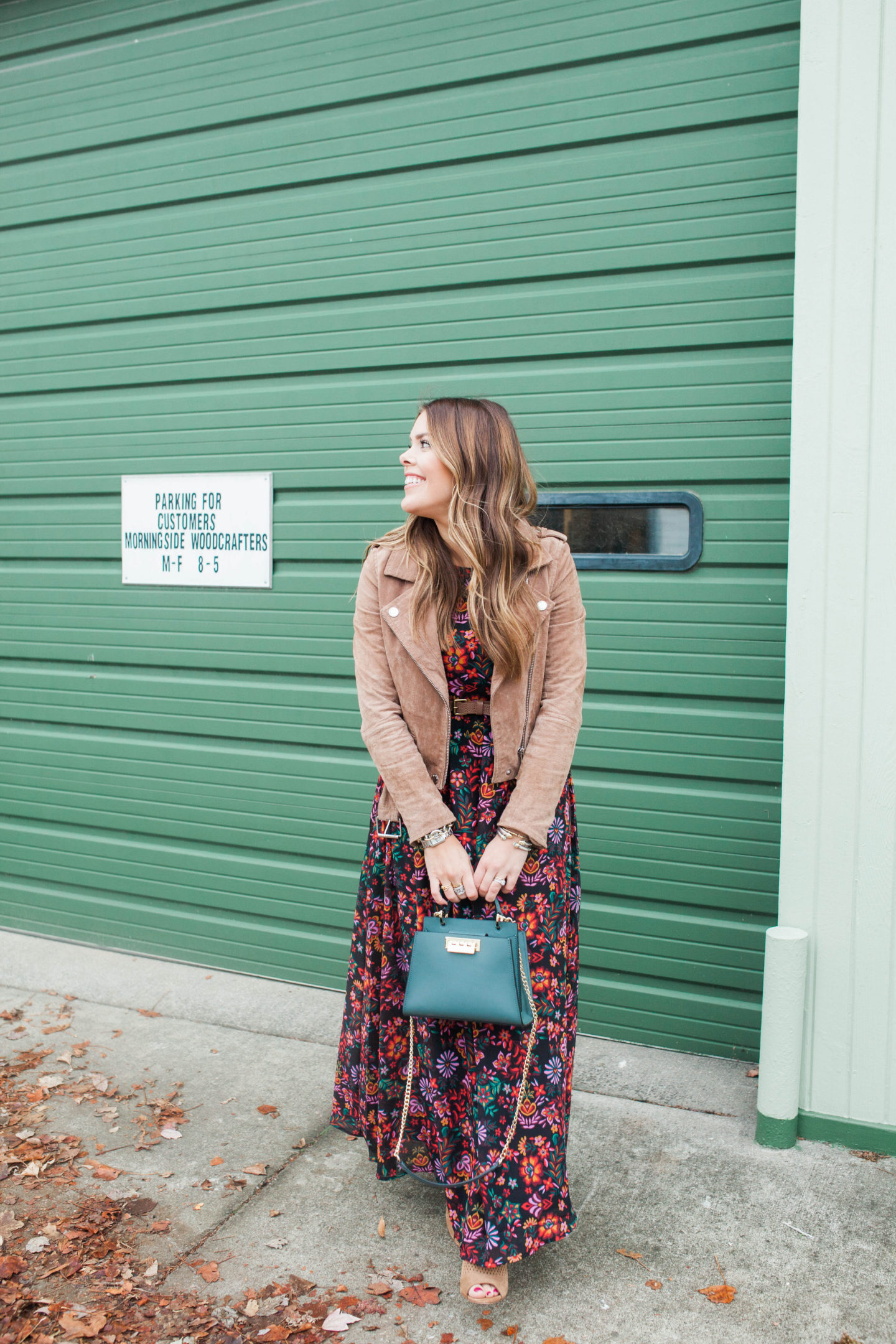 Floral Fall Maxi / Glitter & Gingham 