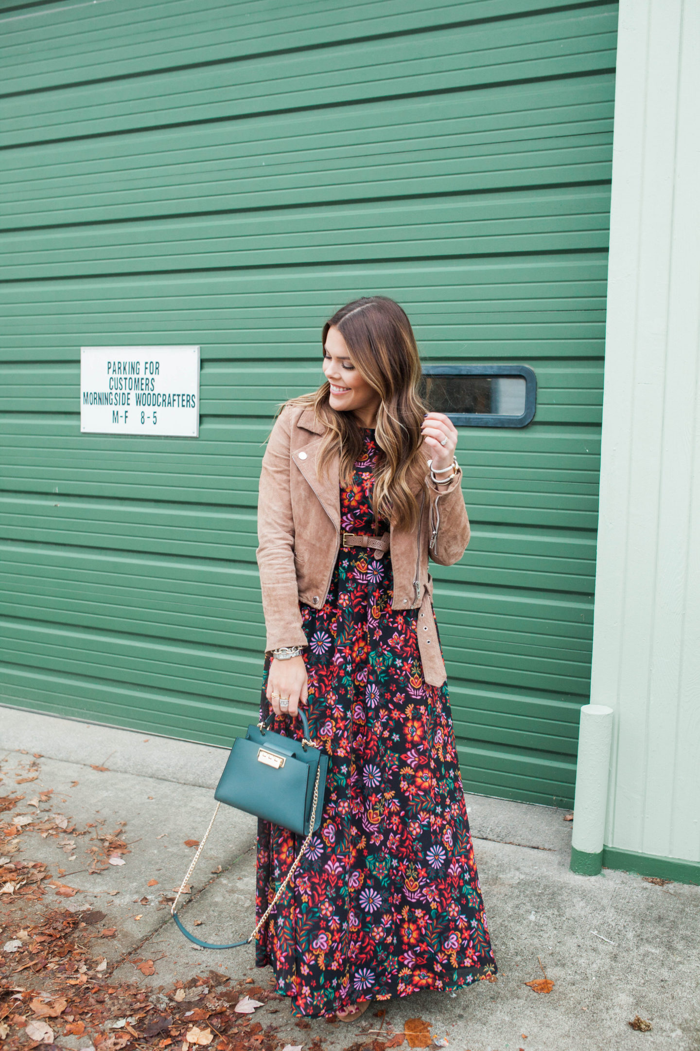 Floral Fall Maxi / Glitter & Gingham 