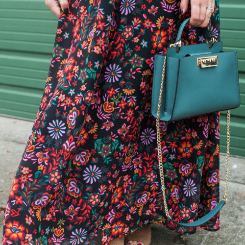 Floral Fall Maxi / Glitter & Gingham