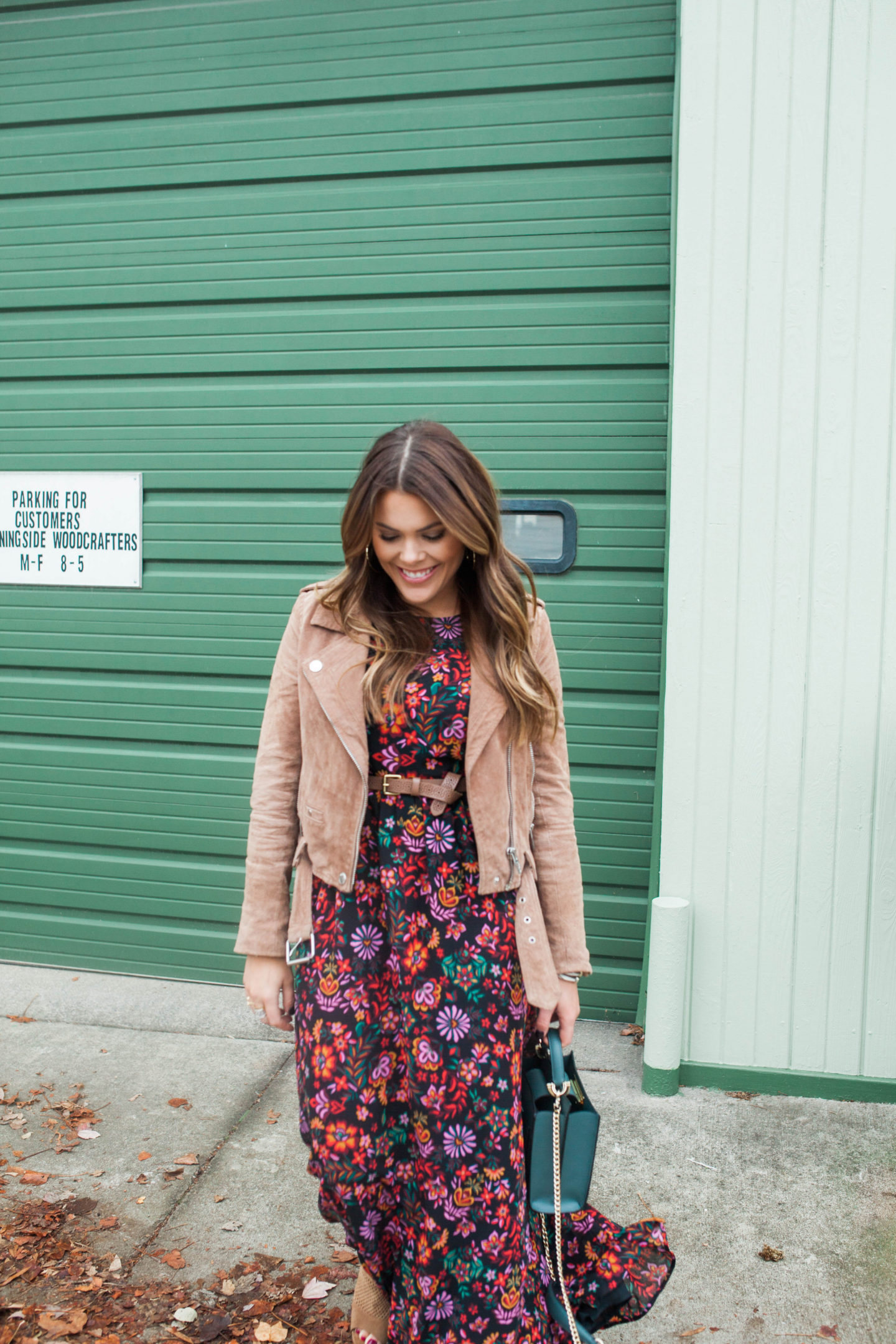 Floral Fall Maxi / Glitter & Gingham 