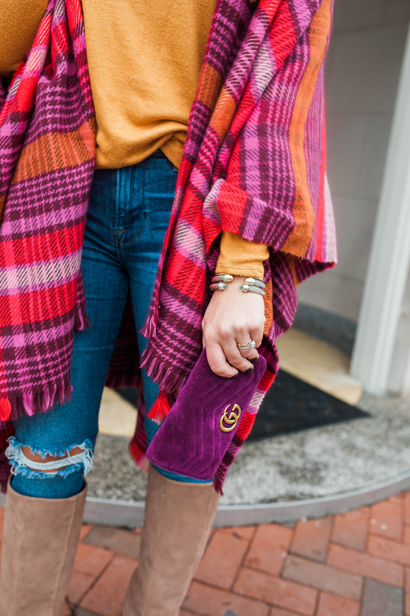 Plaid Poncho / Shelby Back 