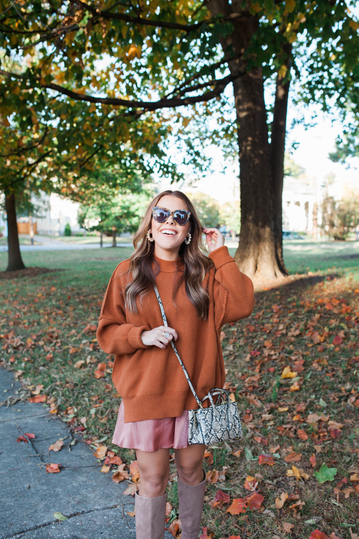 Oversized Sweater / Glitter & Gingham