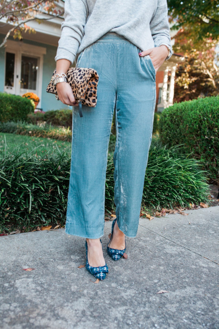 Why You Need a Pair of Velvet Pants for the Holidays