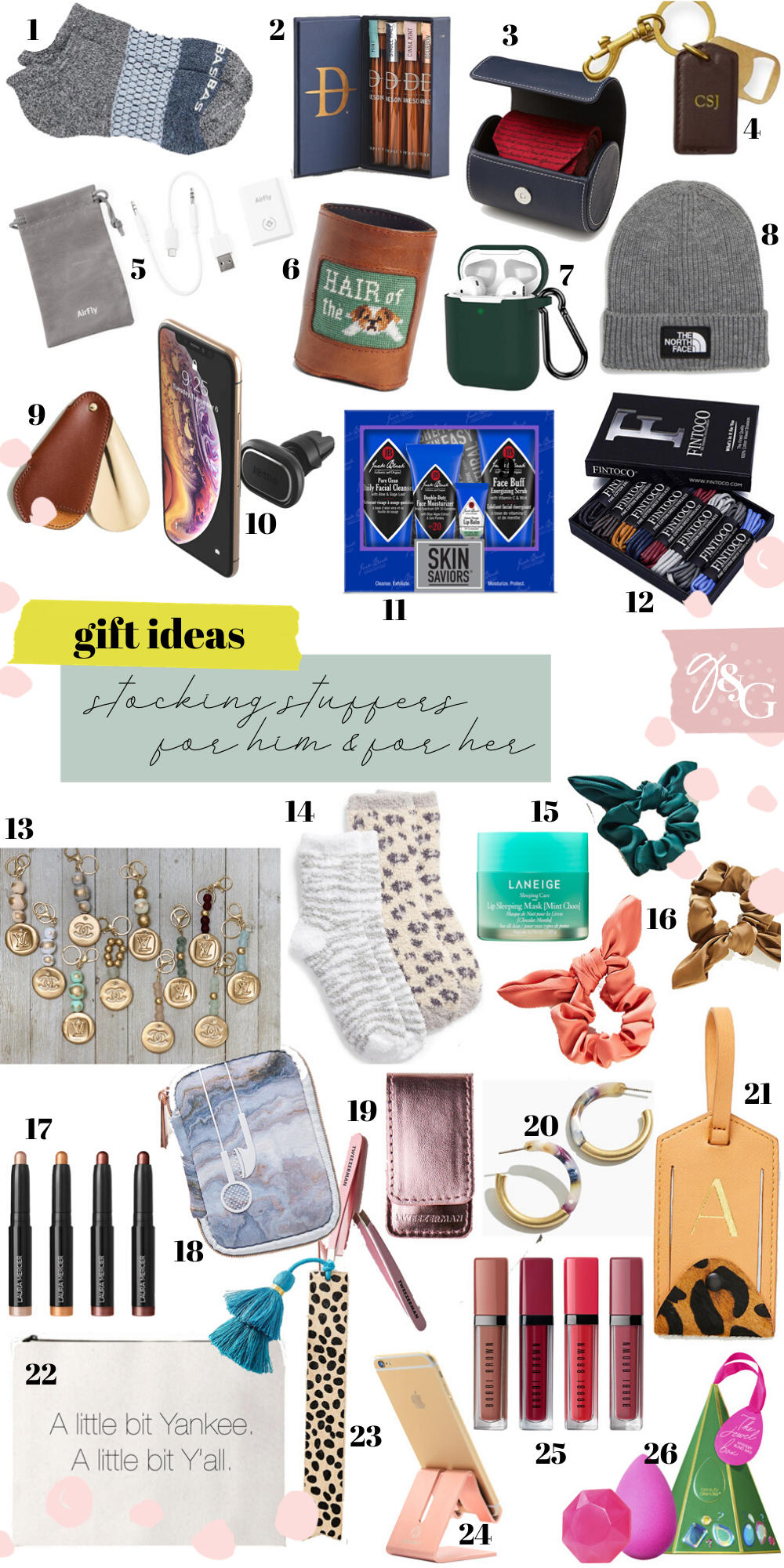 Stocking Stuffer Gift Ideas for Him & Her / Glitter & Gingham 