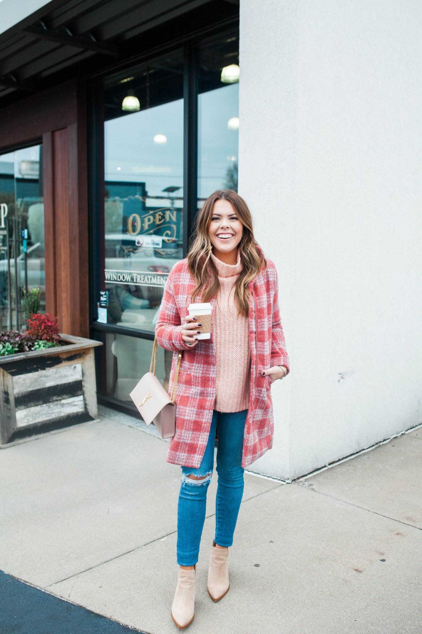 Plaid Coat / Winter Outfit Idea 