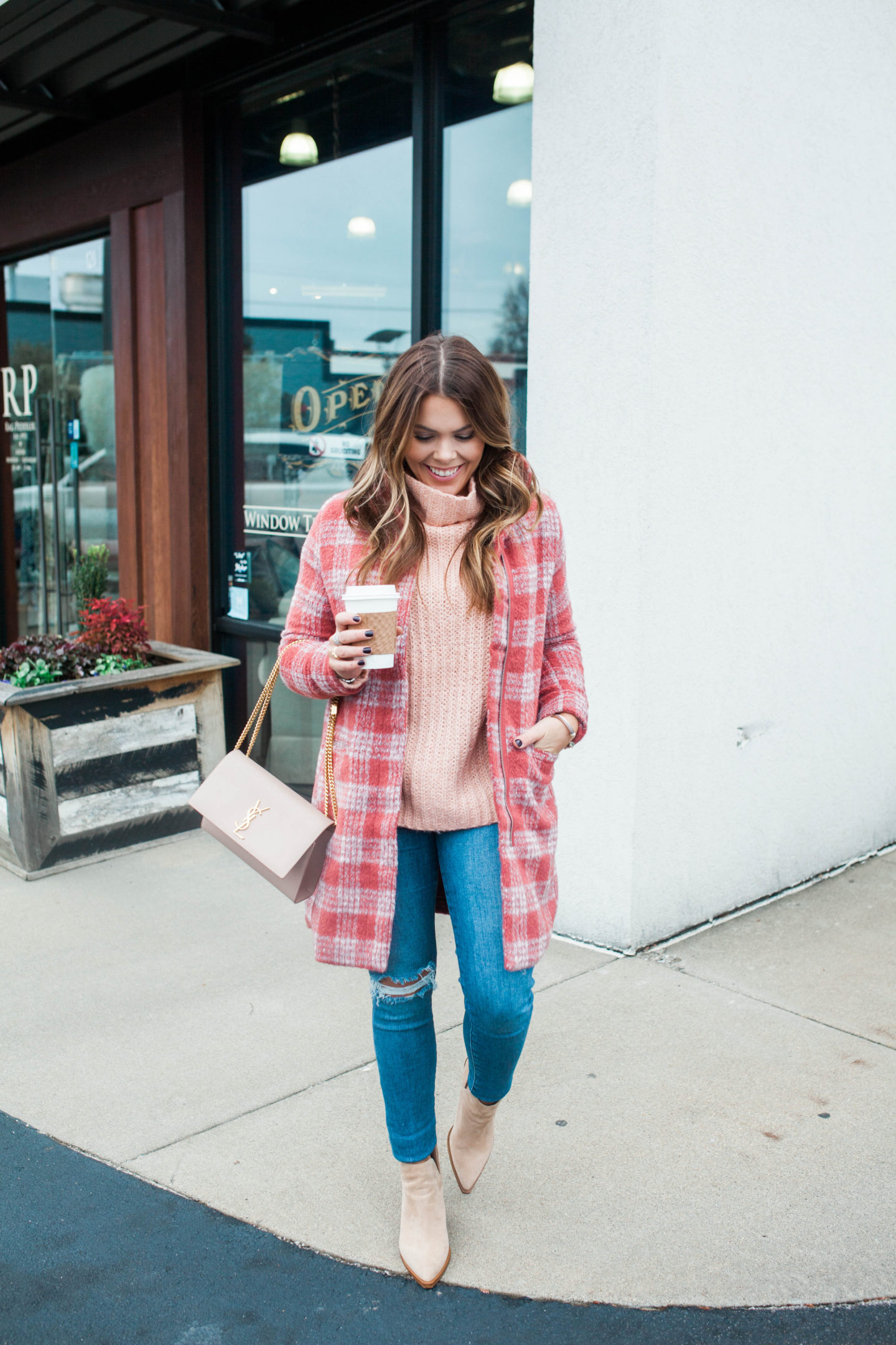 Plaid Coat / Glitter & Gingham 