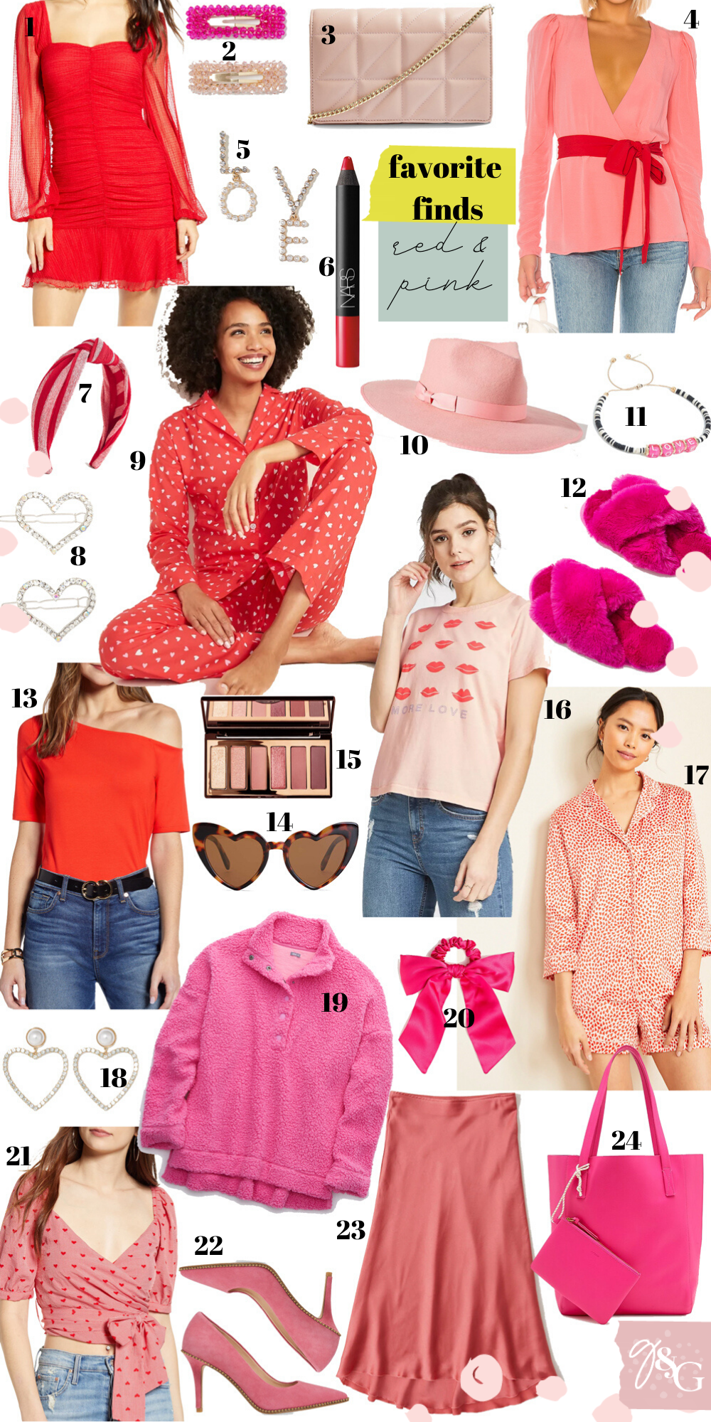 Valentines Day Inspired Clothes / Glitter & Gingham 