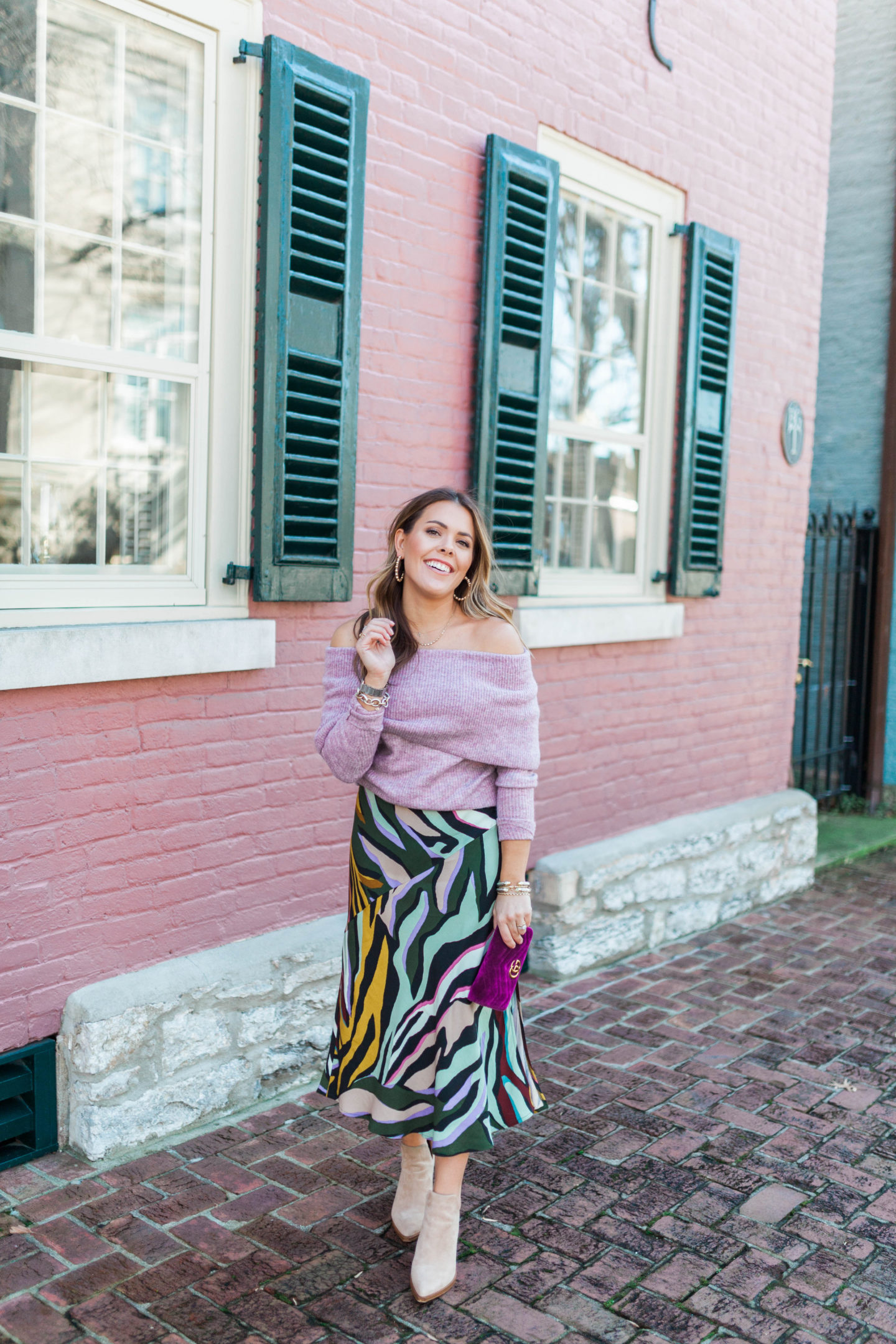 Zebra Print Skirt / Glitter & Gingham 