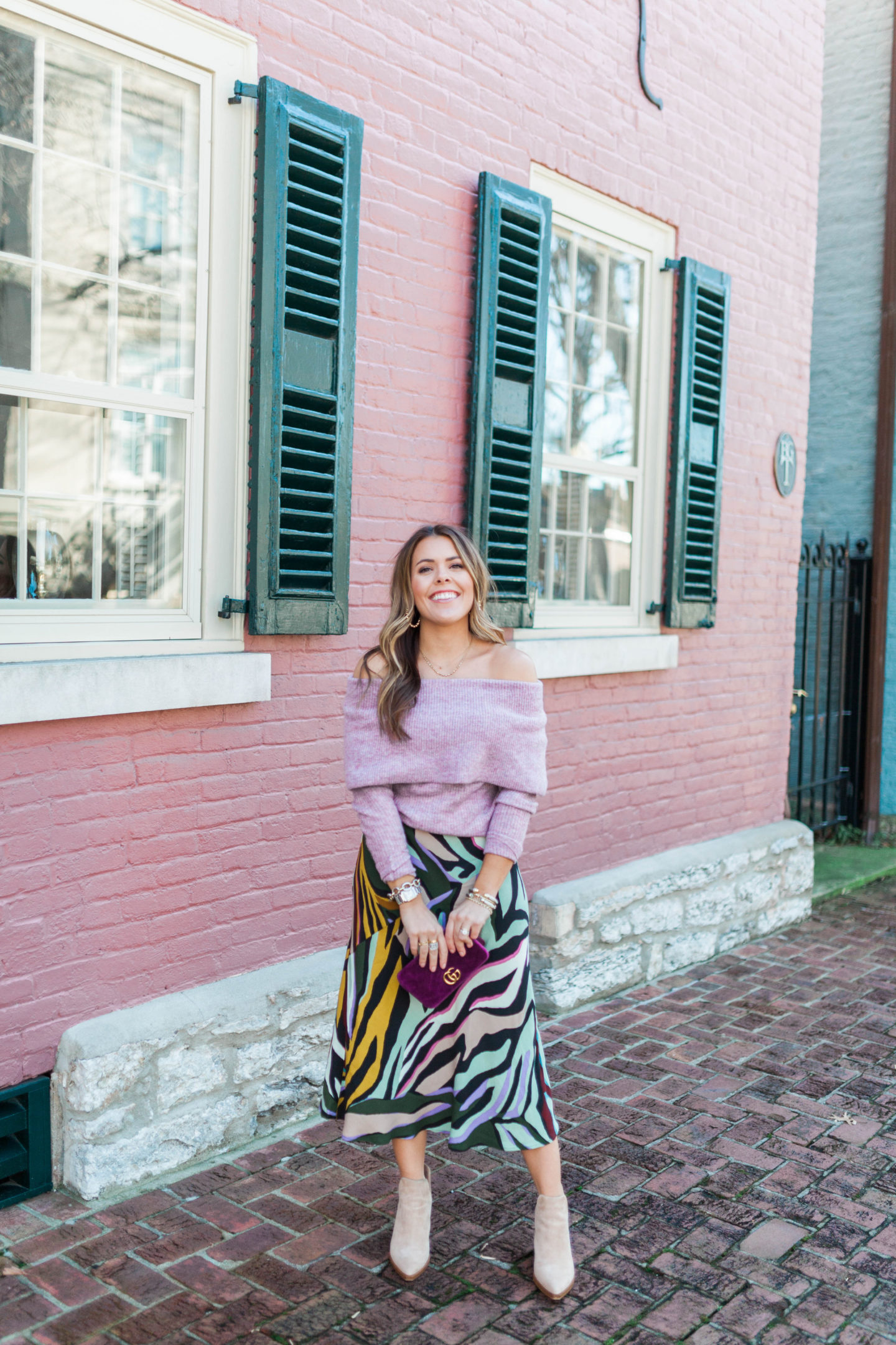 Zebra Print Skirt / Glitter & Gingham 