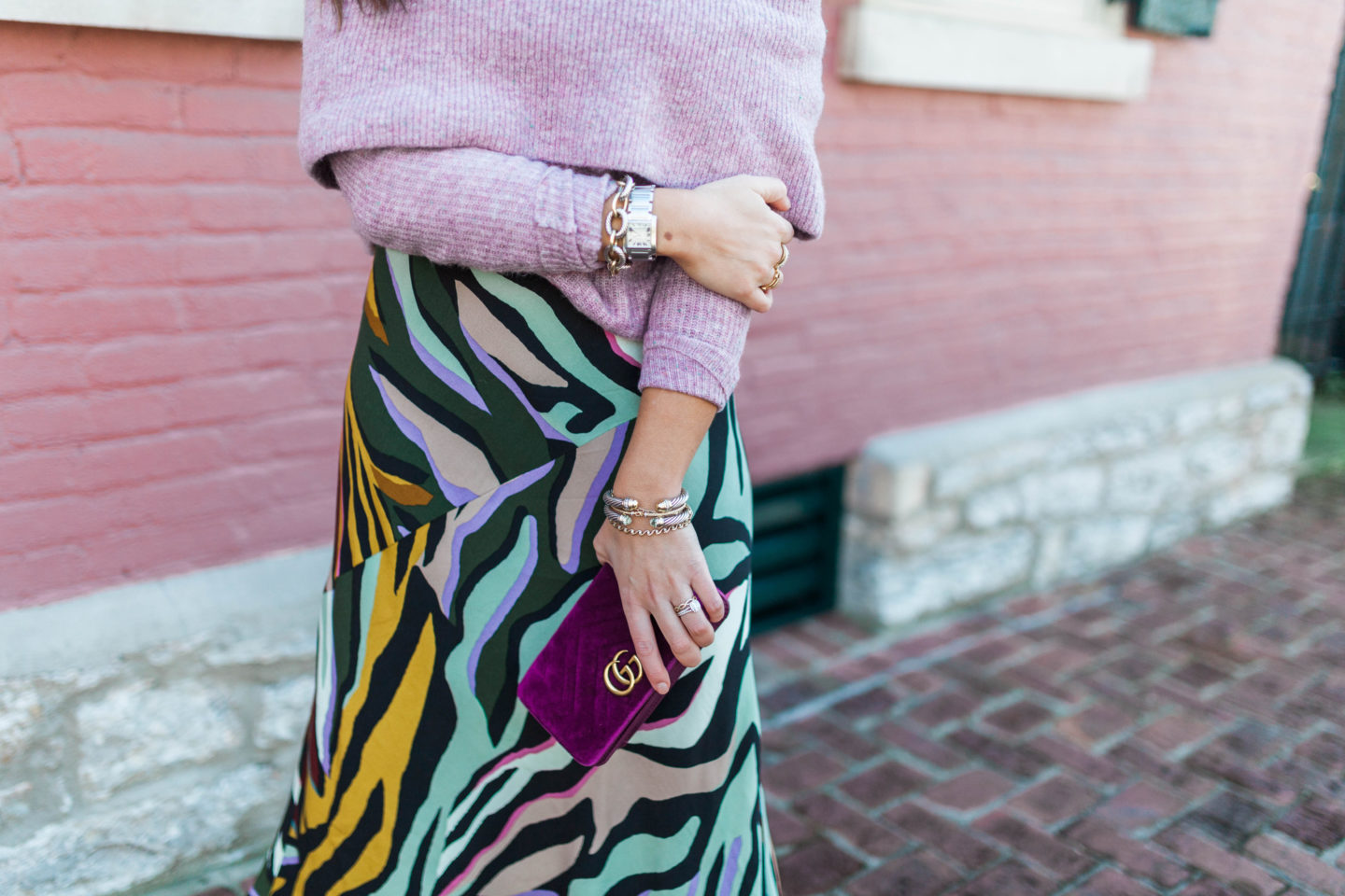 Zebra Print Skirt / Glitter & Gingham 