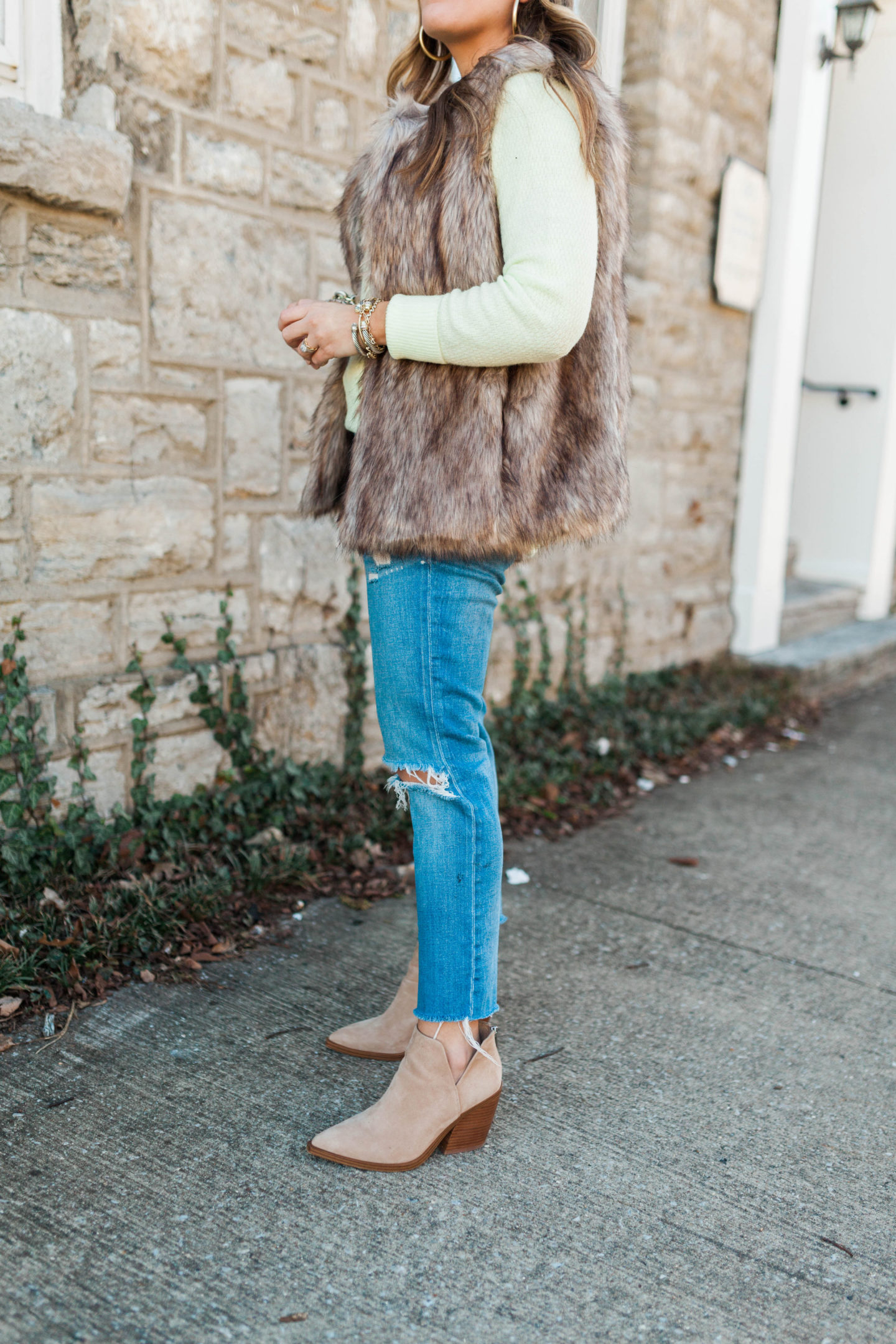 Vince Camuto Booties / Glitter & Gingham 