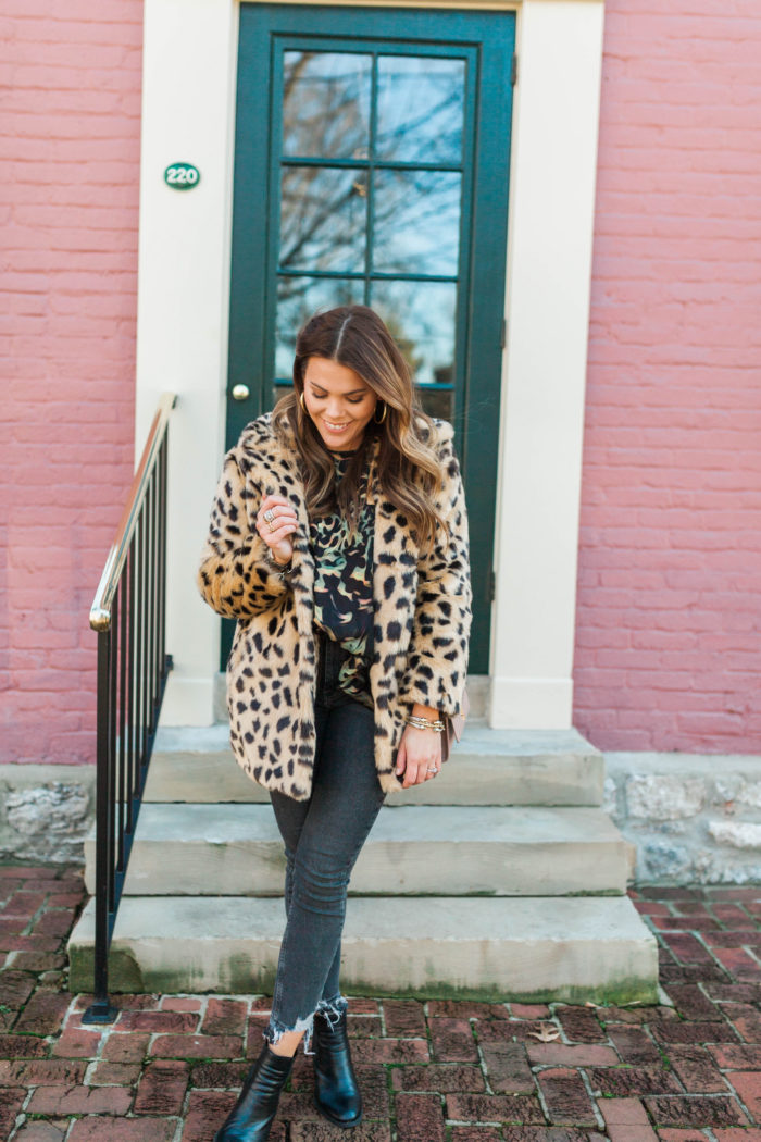 Leopard Faux Fur Coat