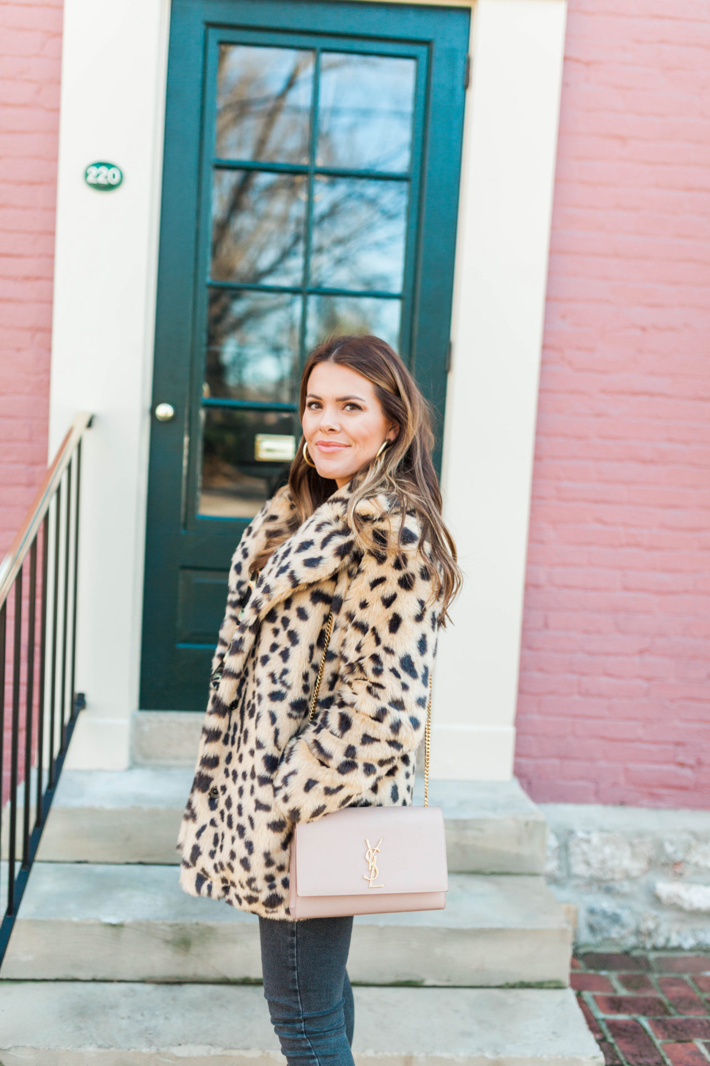 Faux Fur Leopard Coat / Glitter & Gingham 