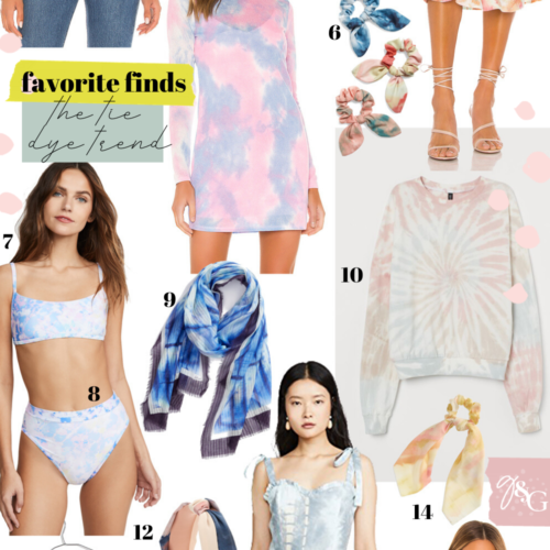 Favorite Finds The Tie Dye Trend / Glitter & Gingham