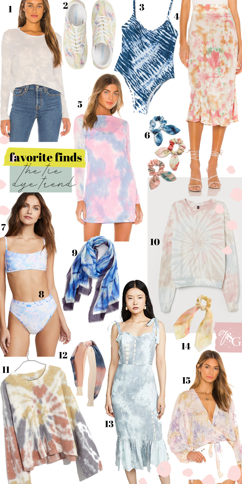 Favorite Finds The Tie Dye Trend Glitter Gingham tie dye trend glitter gingham