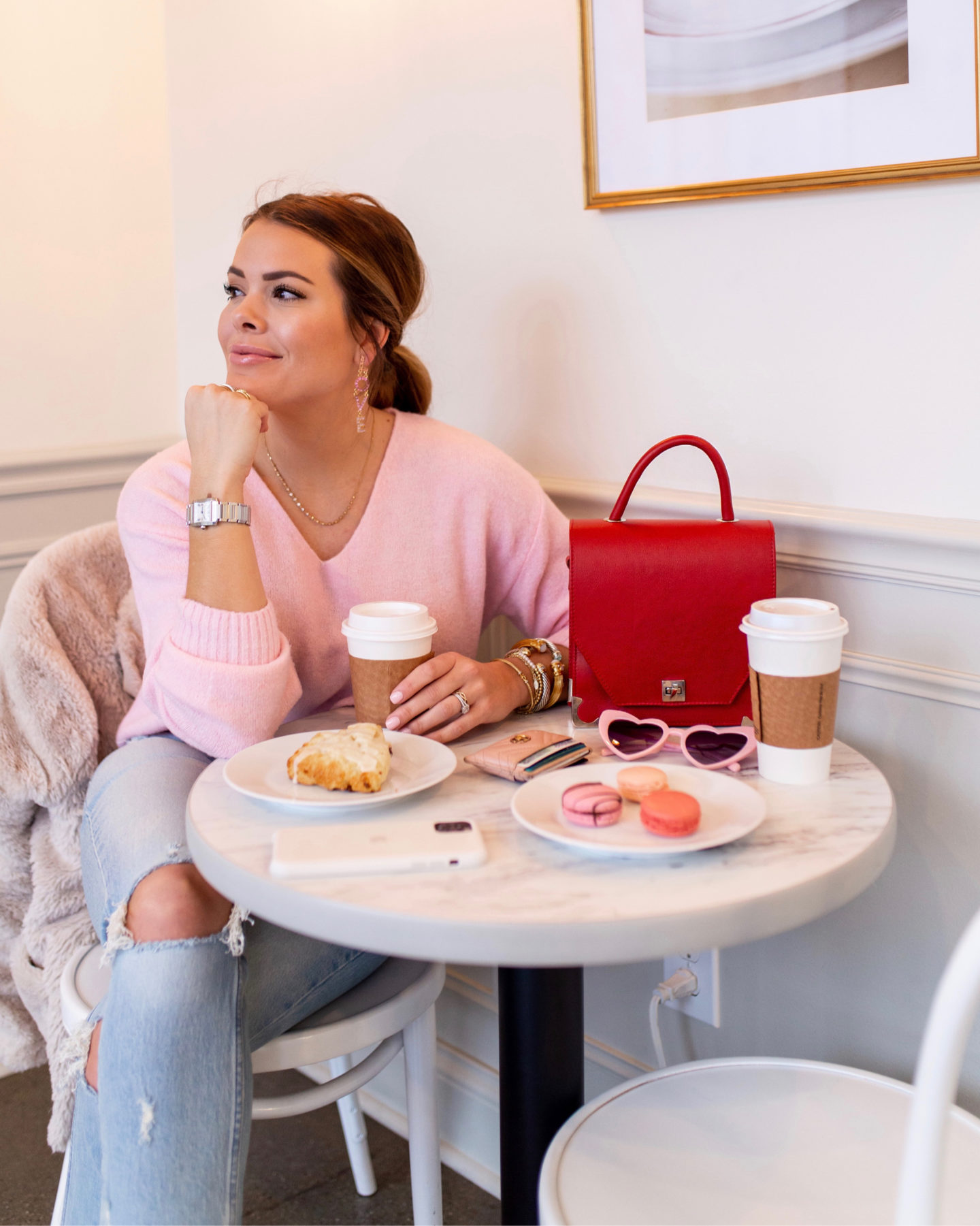 Valentines Day Outfit / Glitter & Gingham 