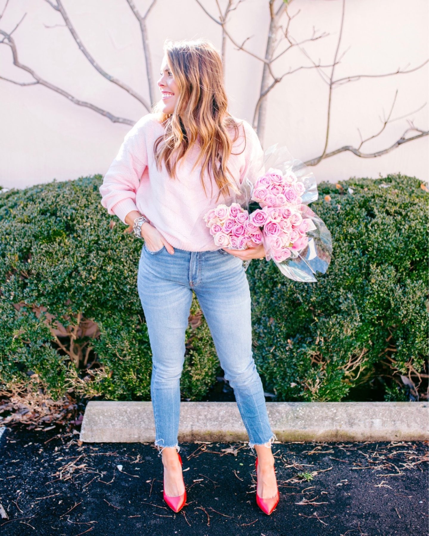 Valentines Day Outfit / Glitter & Gingham 