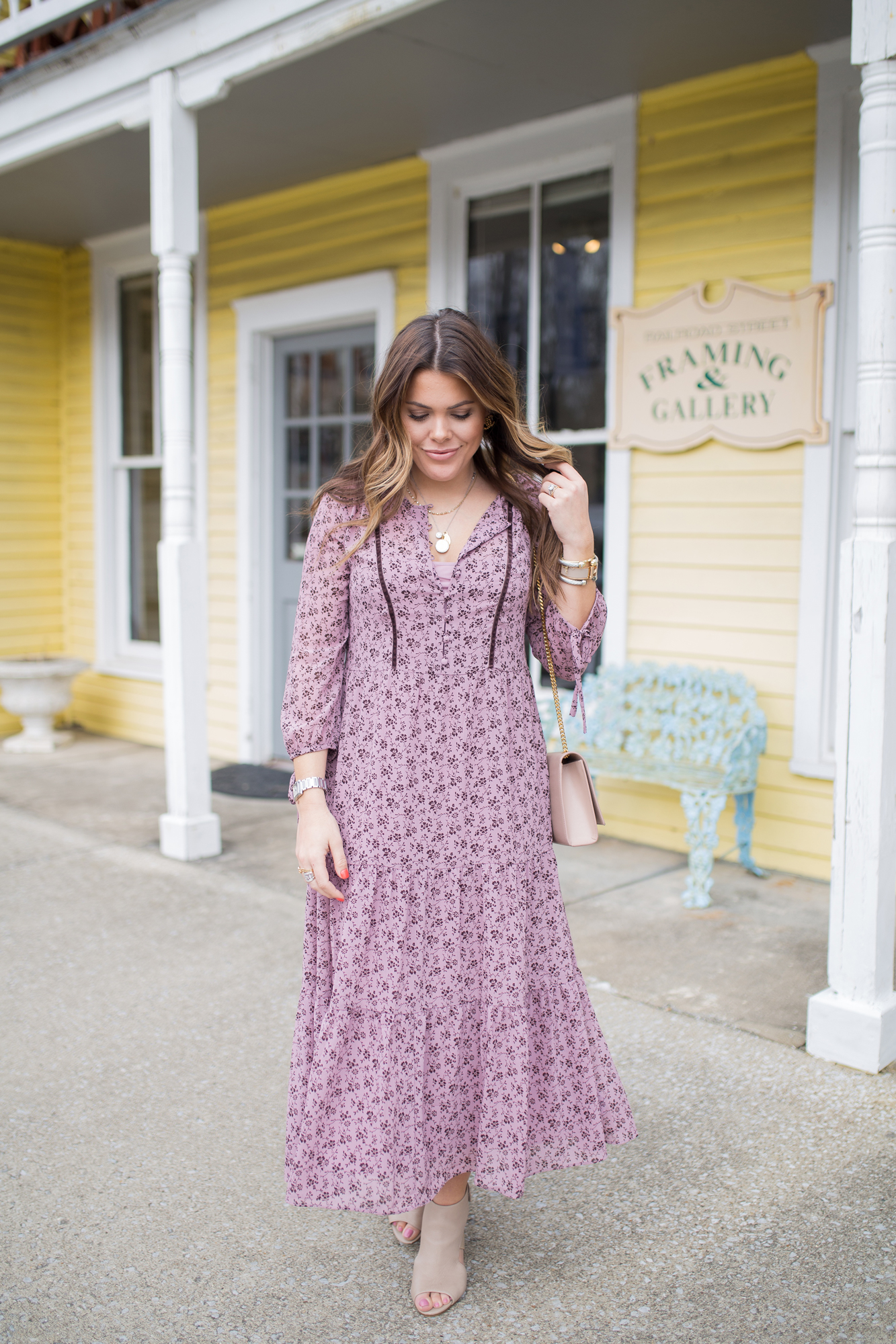 Madewell Floral Maxi / Glitter & Gingham 