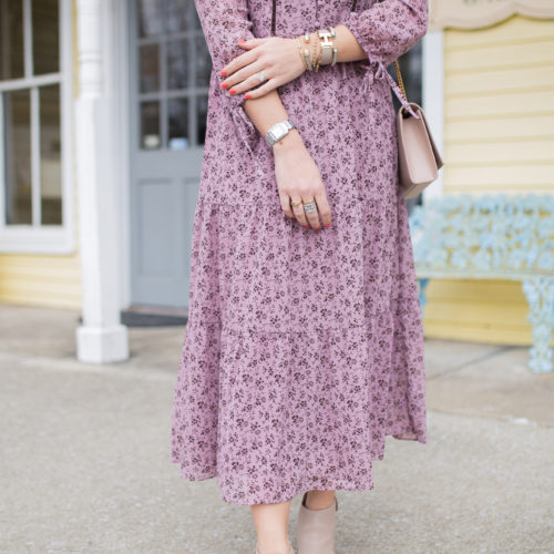 Madewell Floral Maxi / Glitter & Gingham