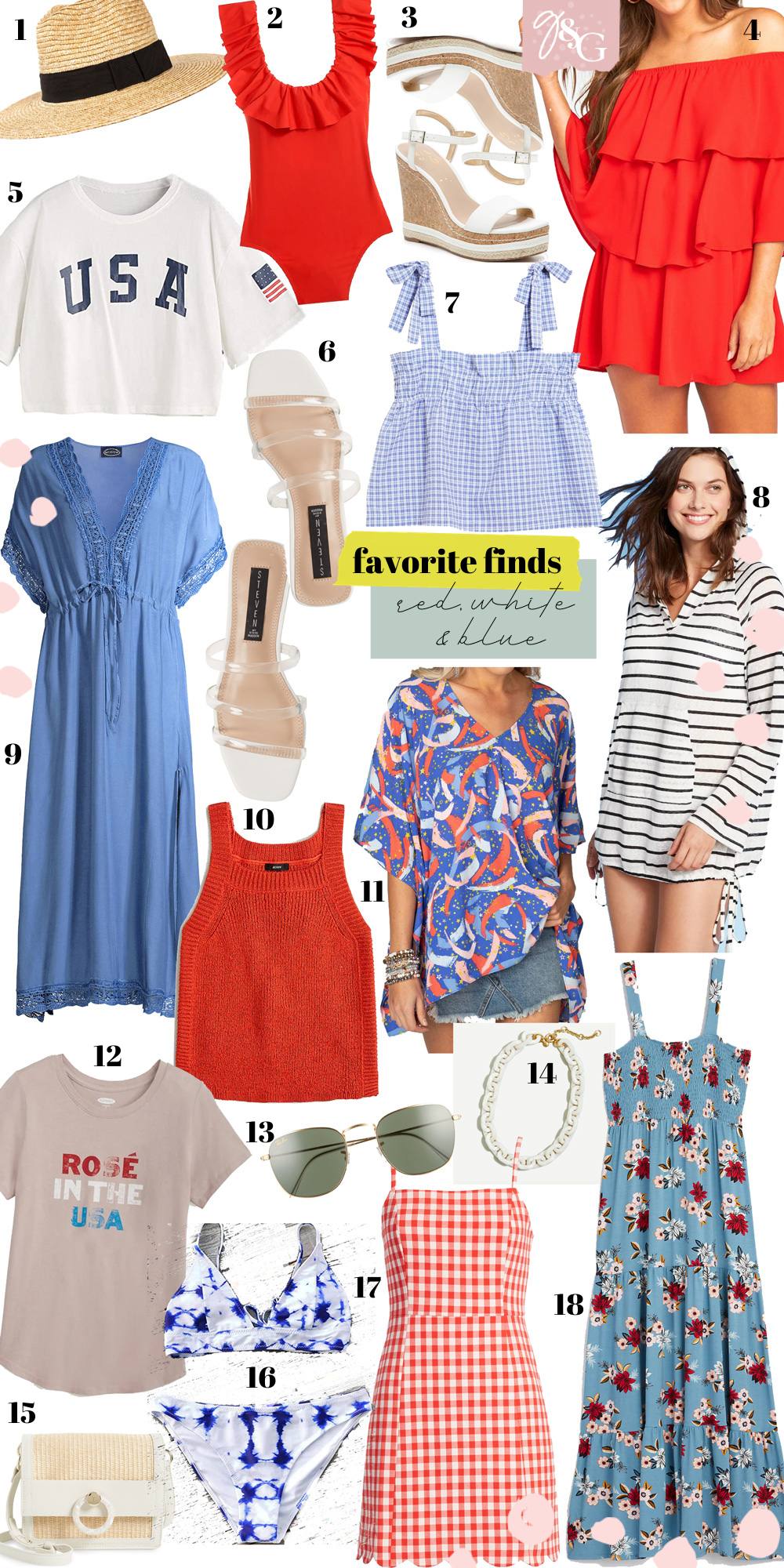 Favorite Finds / Fourth of July Outfits 