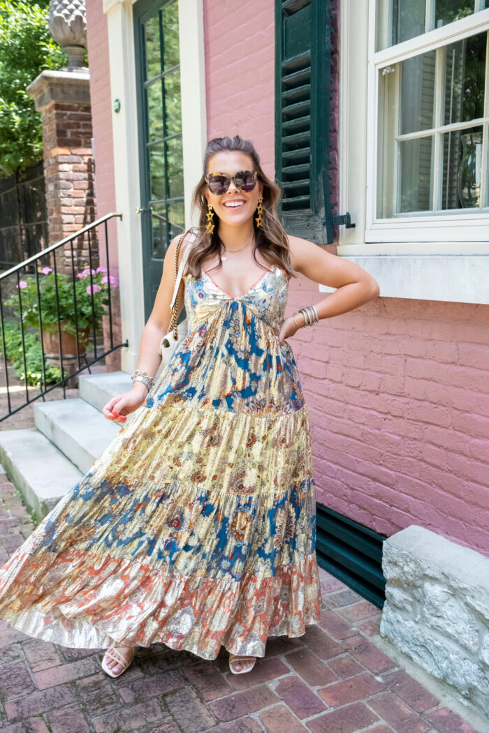 The Metallic Maxi you Need in your Life