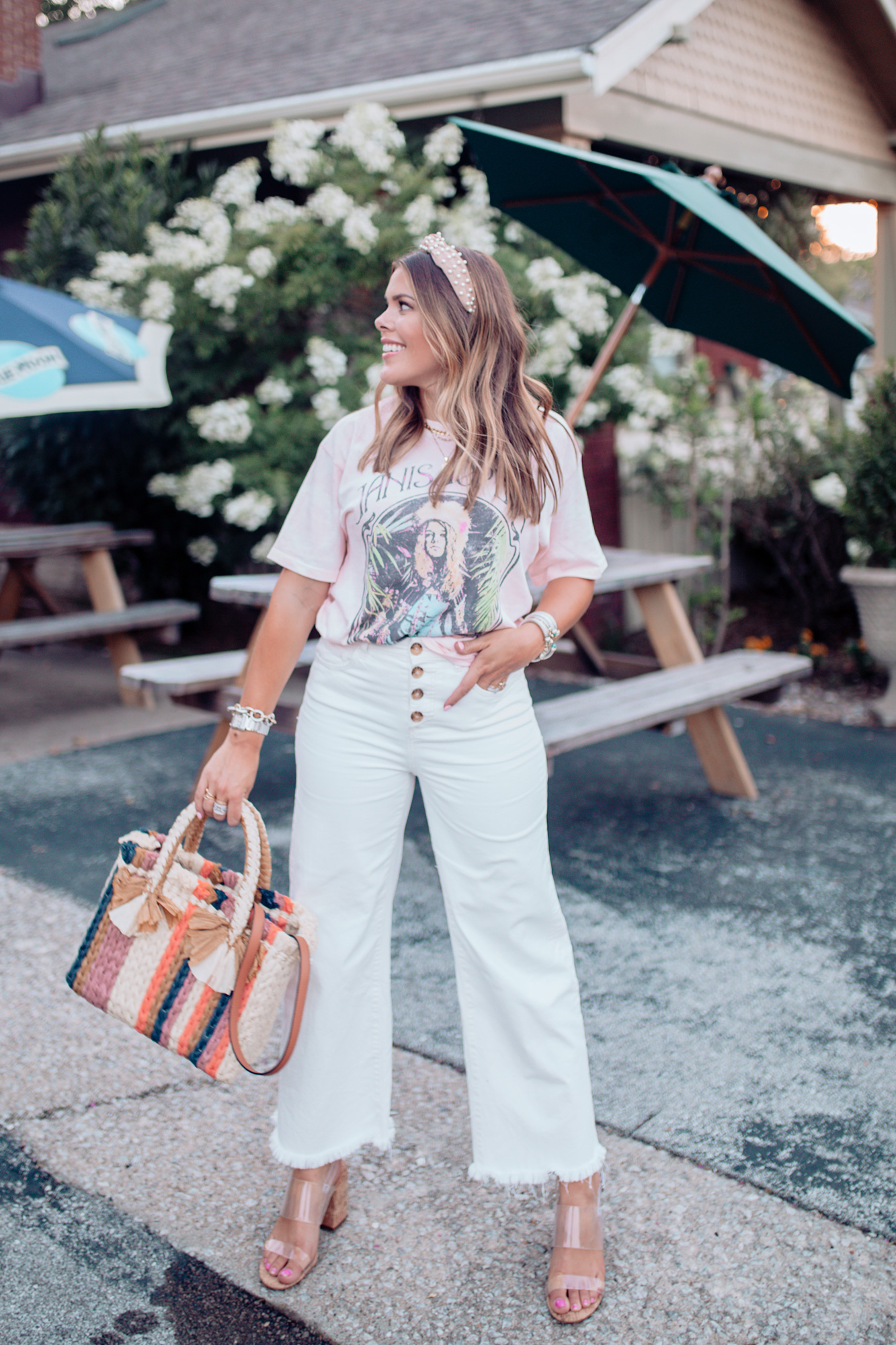 Feminine Graphic Tee / Glitter & Gingham 