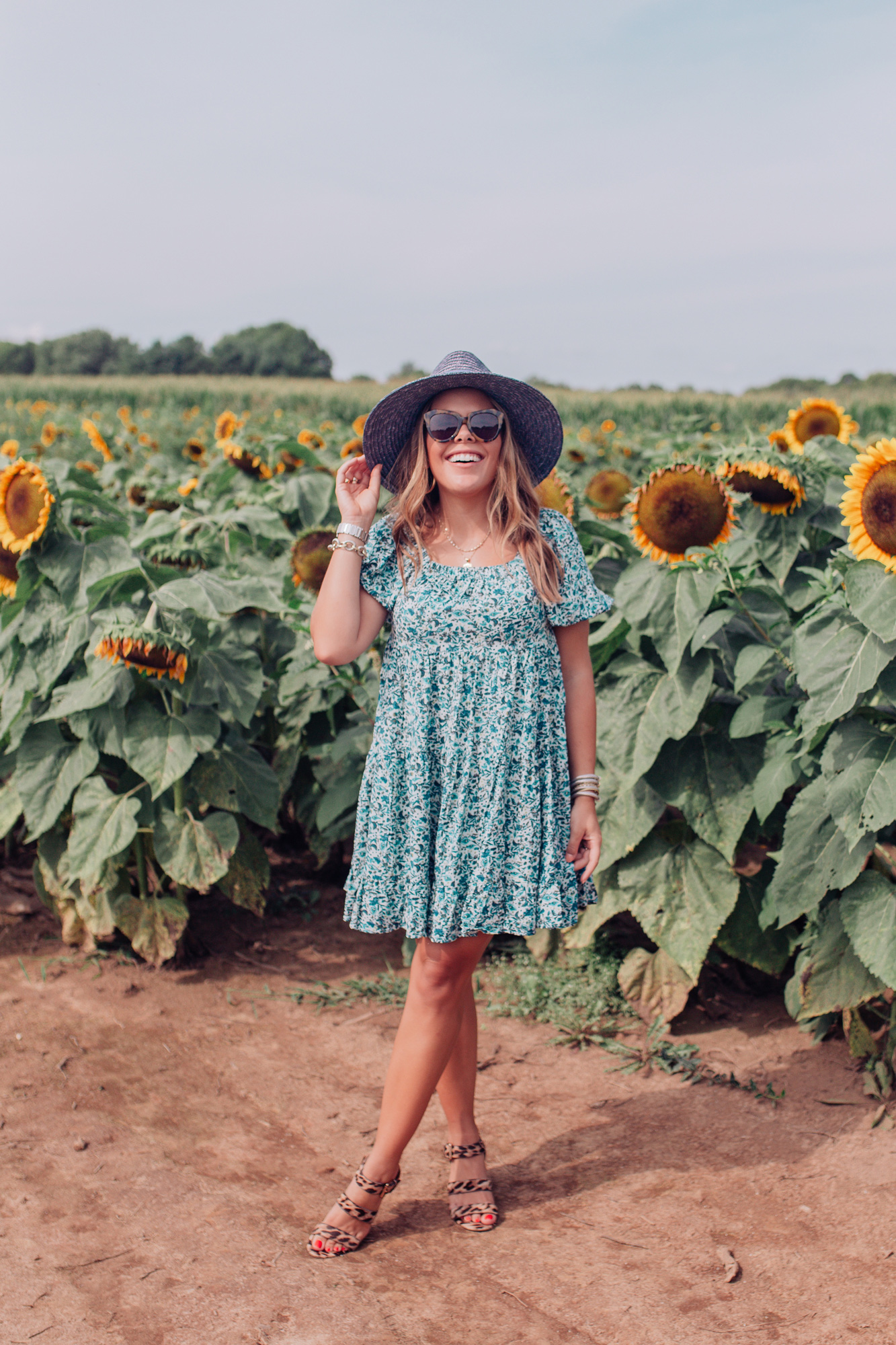 Target Floral Dress / Glitter & Gingham 