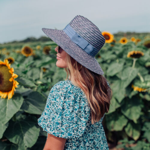 Brixton Straw Hat / Glitter & Gingham