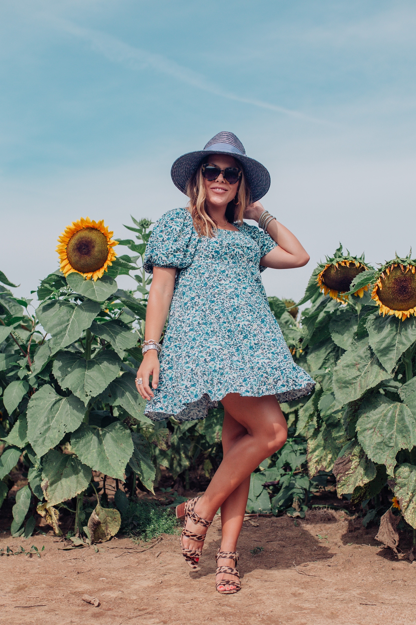 Kentucky Sunflower Field / Glitter & Gingham