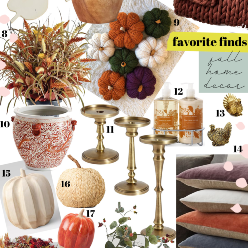 Favorite Finds / Fall Home Decor, Glitter & Gingham