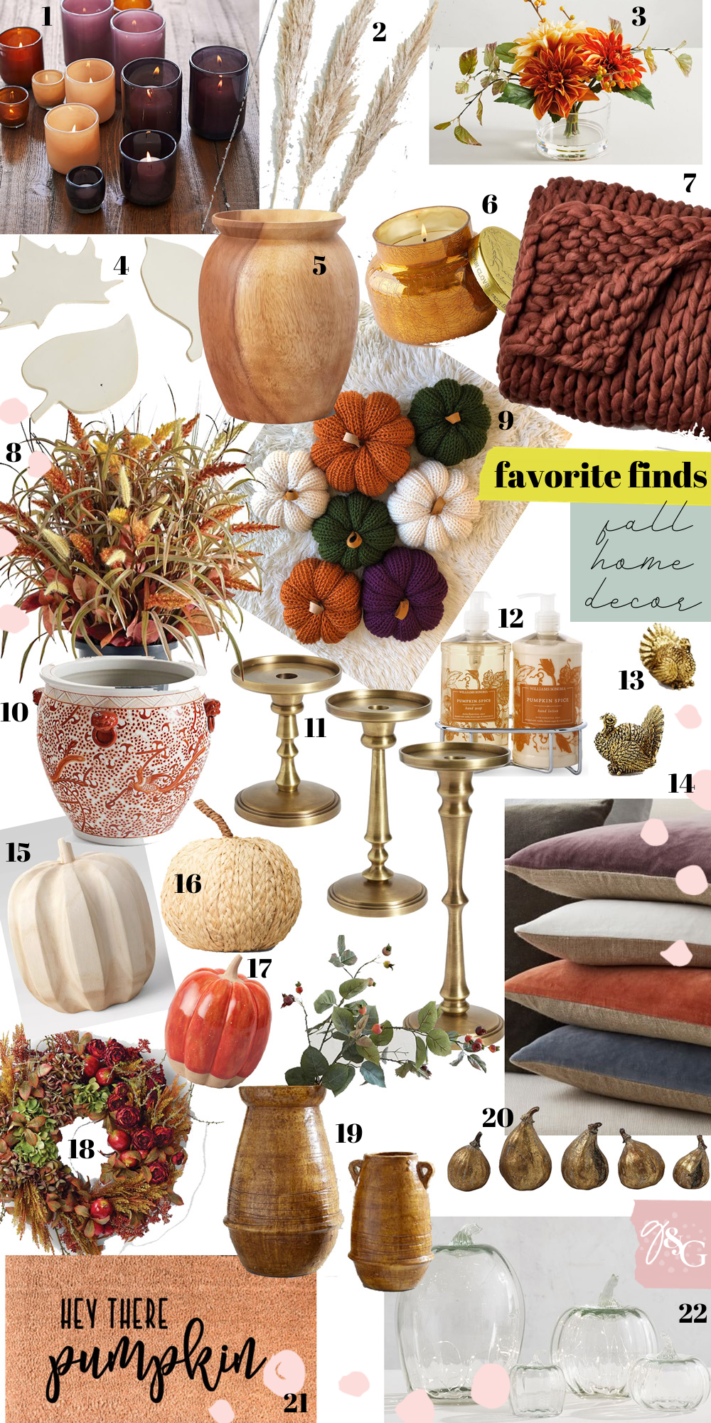Favorite Finds / Fall Decor, Glitter & Gingham 