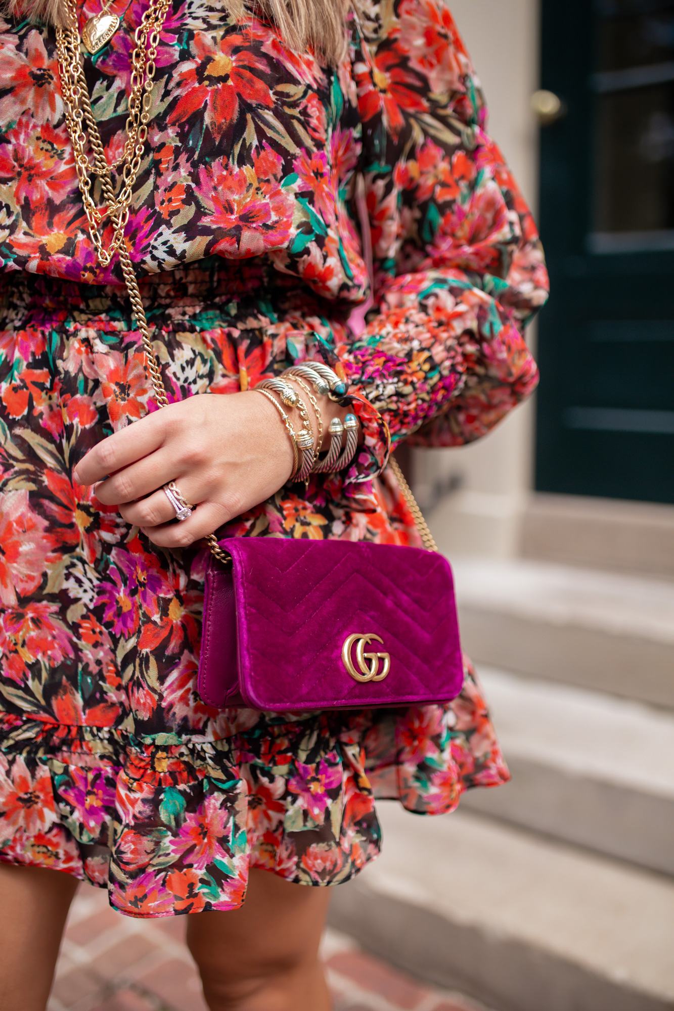 Velvet Gucci Bag / Glitter & Gingham 