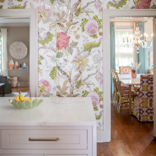 Kitchen Wallpaper by Schumacher / Glitter & Gingham