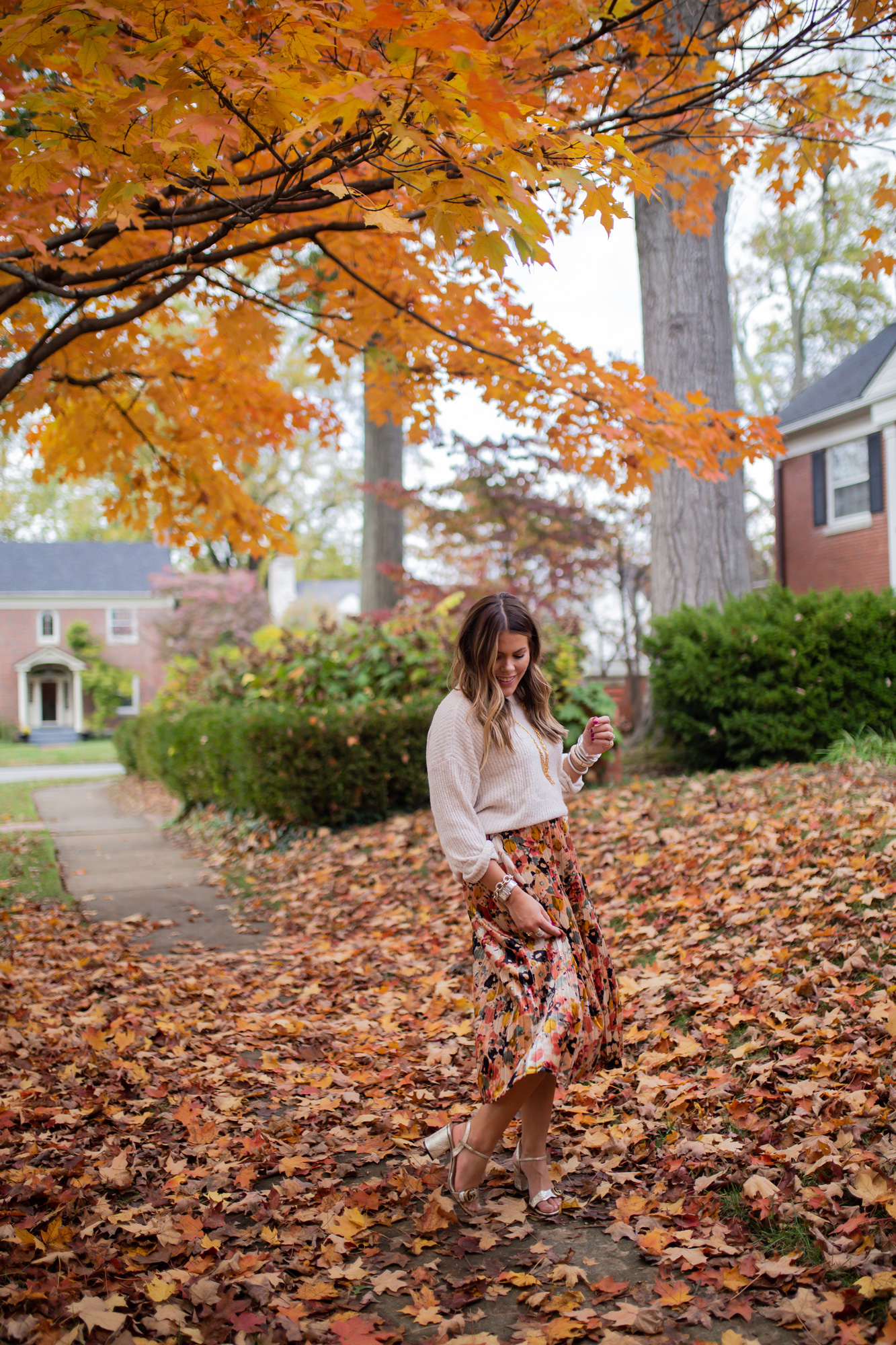 Fall outfit idea / Glitter & gingham 