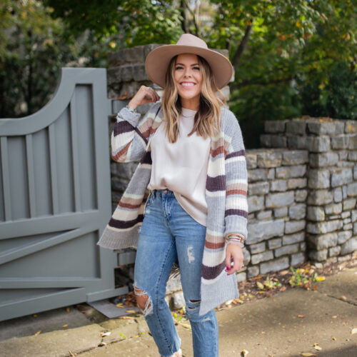Easy Fall Outfit / Glitter & Gingham