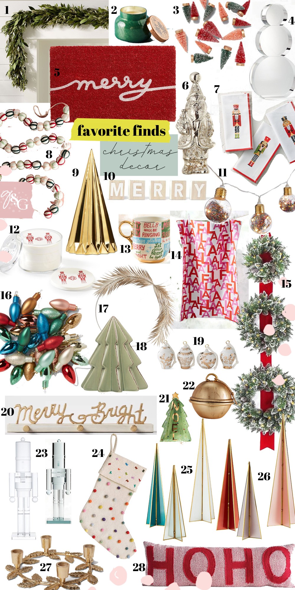 Favorite Finds Christmas Decor  Edition / Glitter & Gingham 