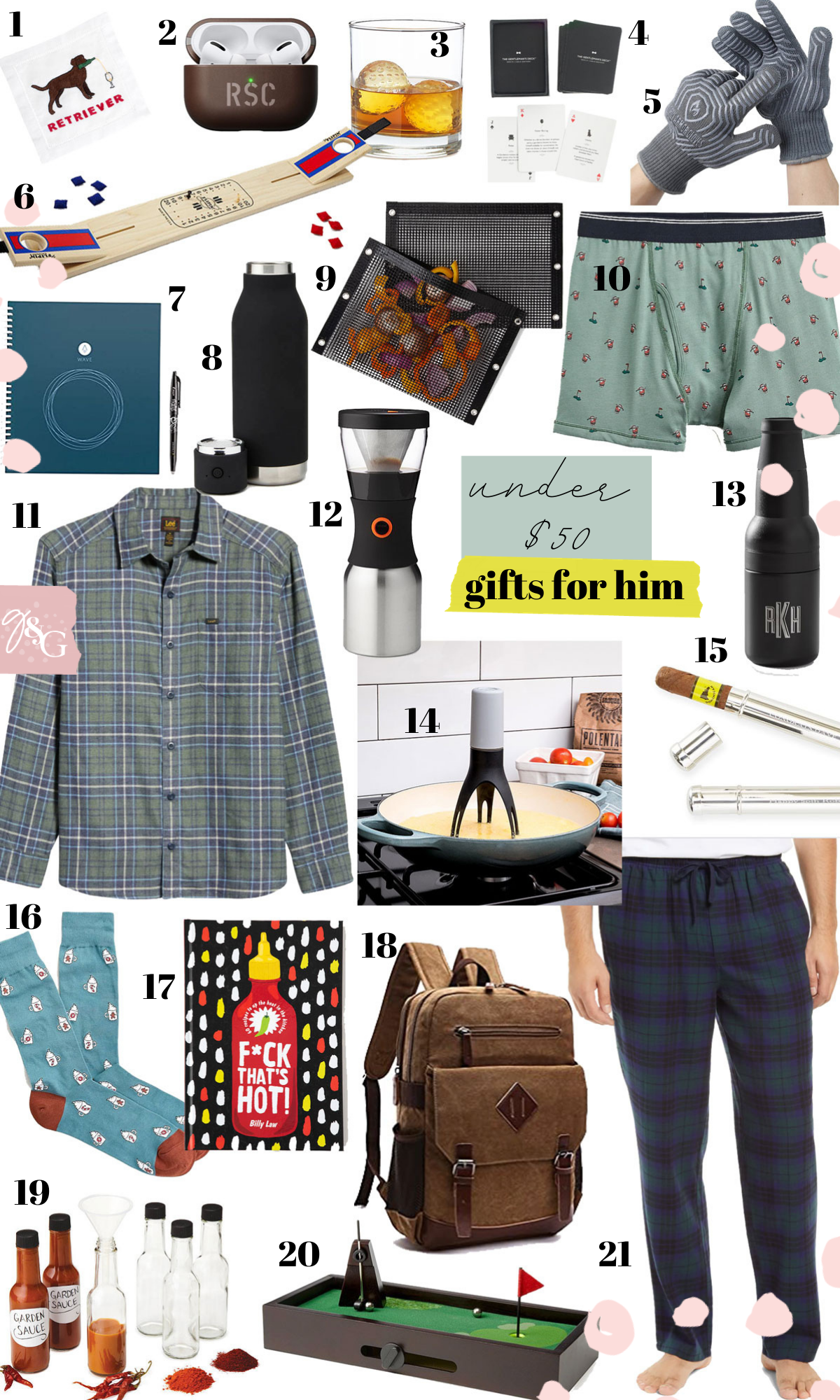 Gifts For Him Under 50 / Glitter & Gingham 