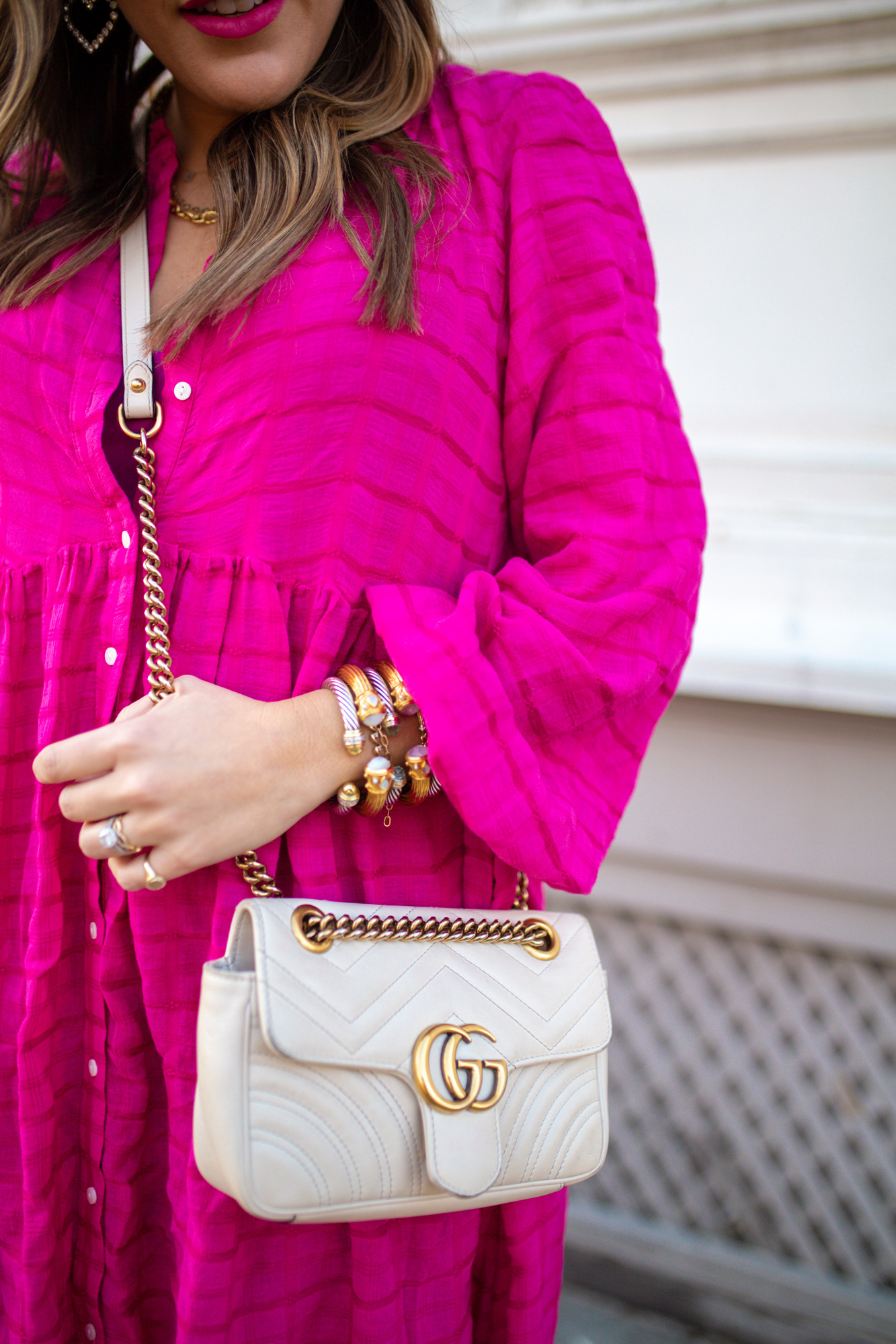 Gucci Marmont Mini Bag / Glitter & Gingham 