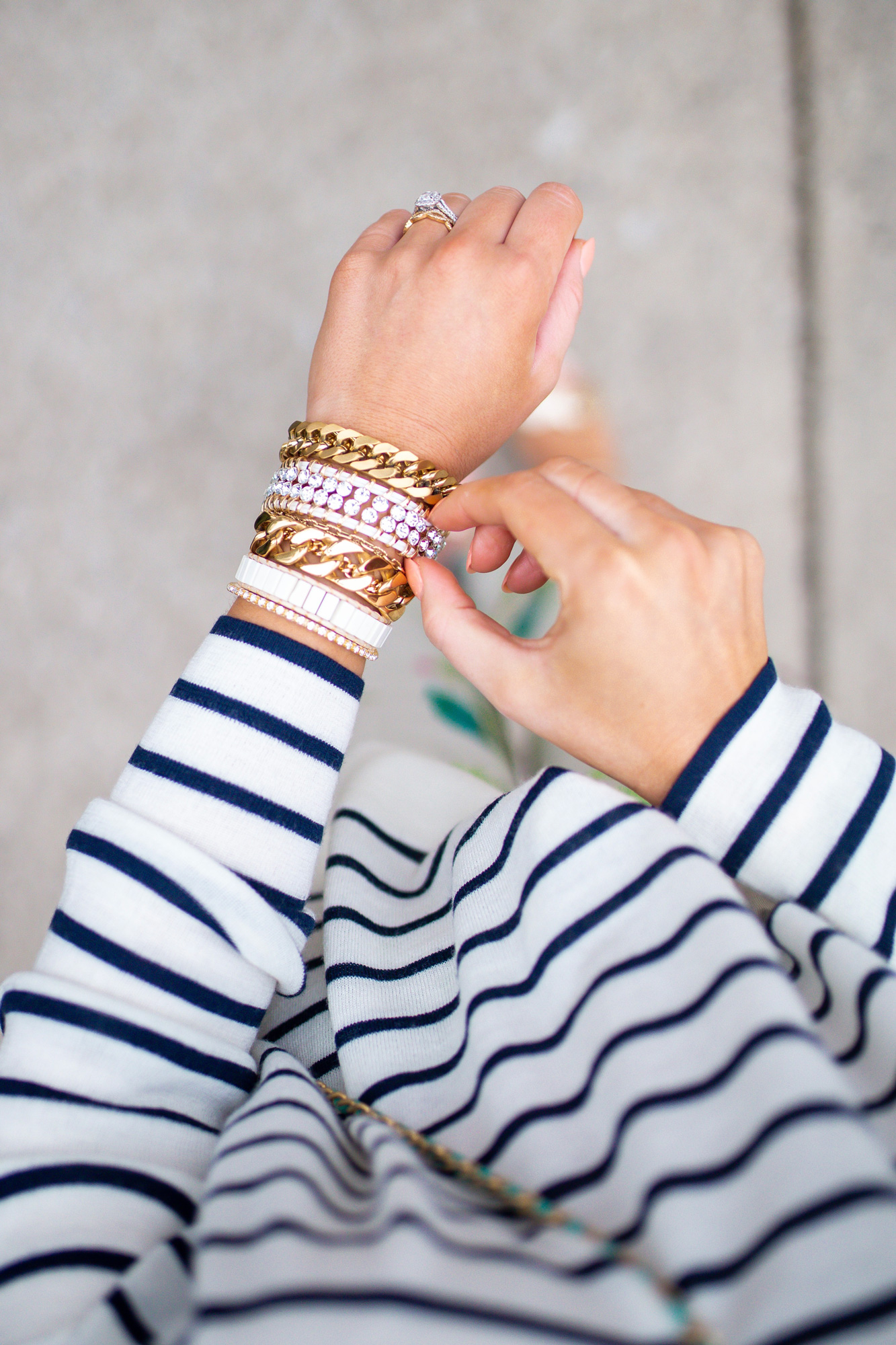 How I layer jewelry & a Victoria Emerson SALE / Glitter & Gingham 