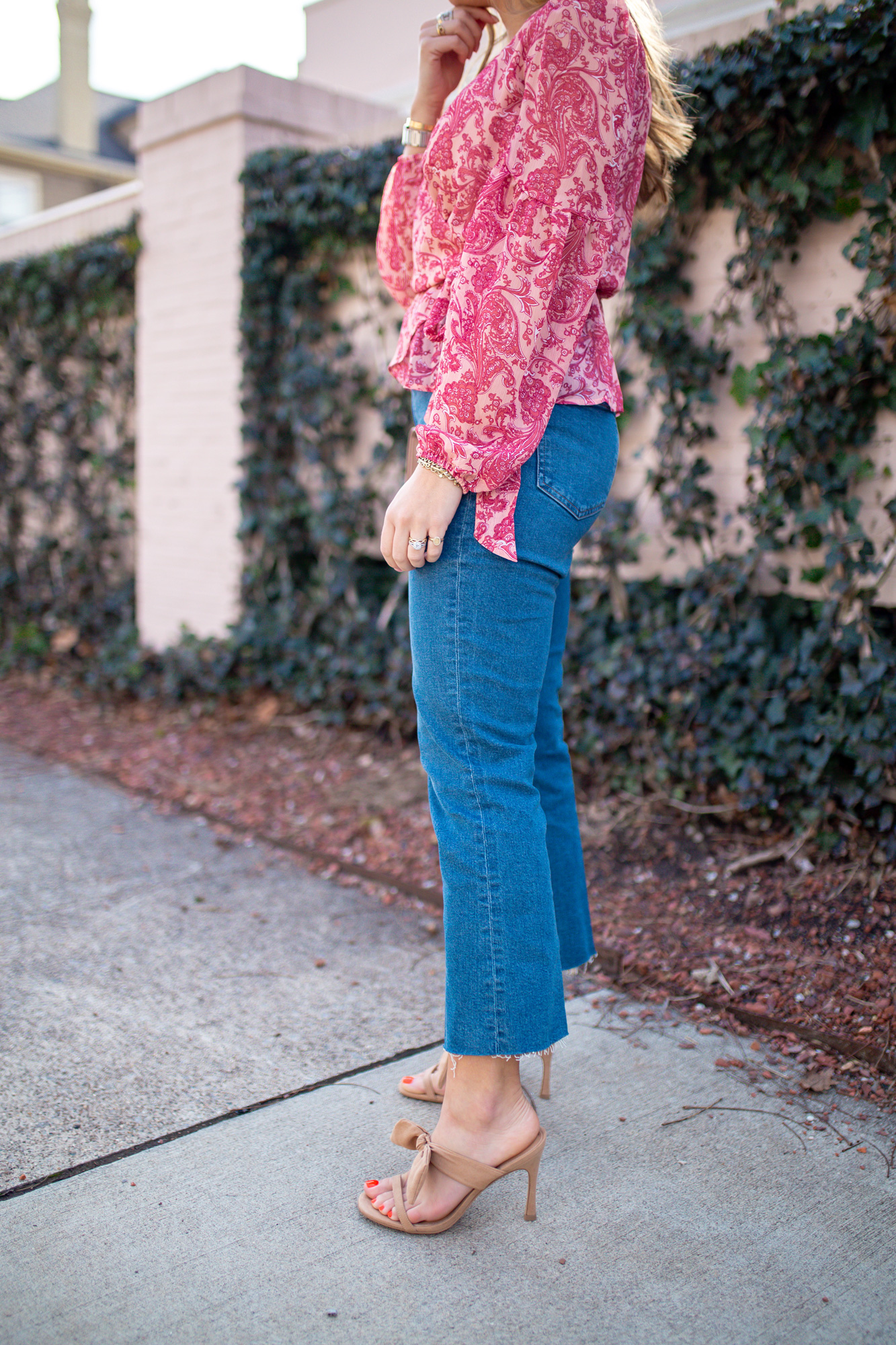 Cropped Jeans for Spring / Glitter & Gingham