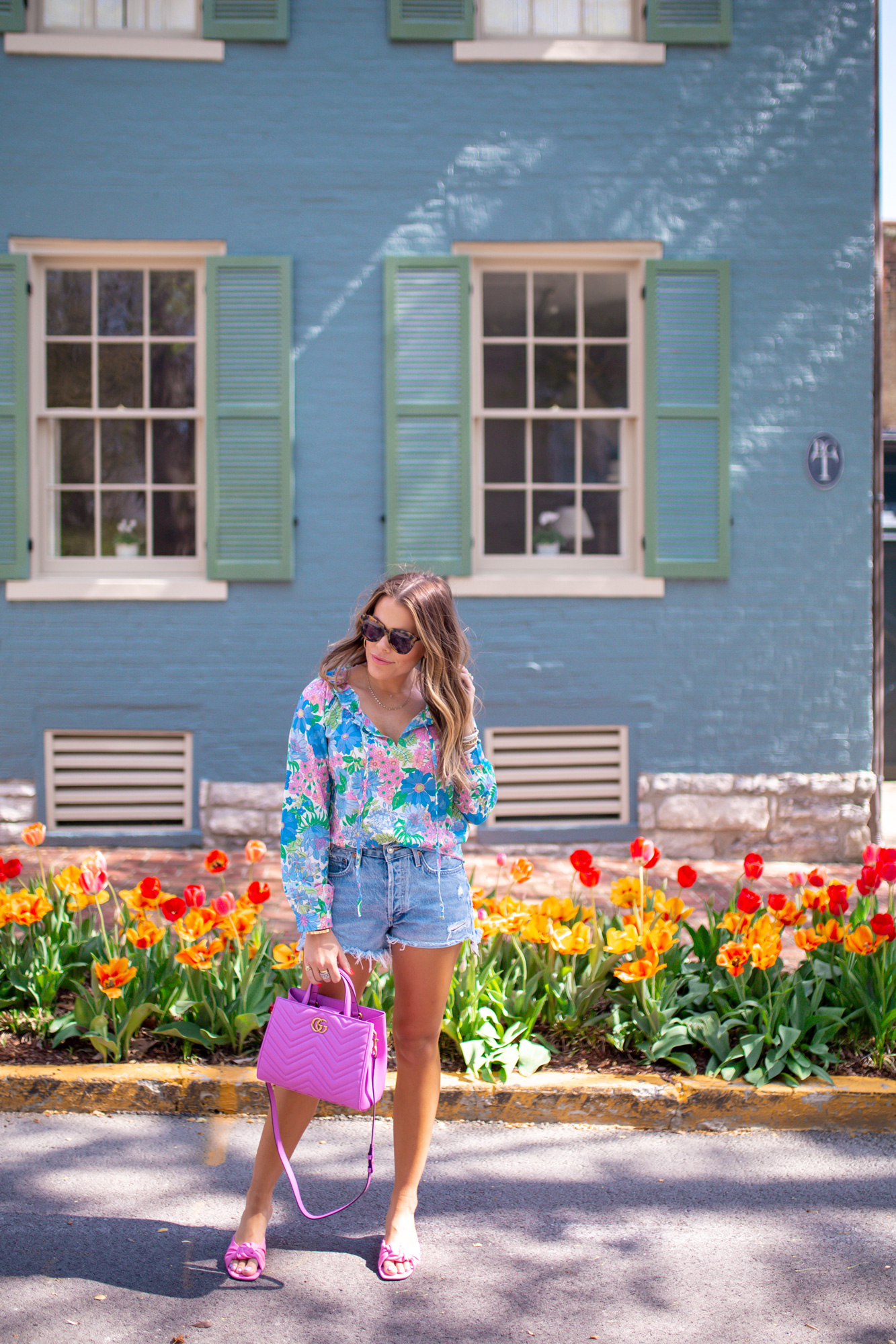 Denim Shorts Style / Glitter & Gingham 