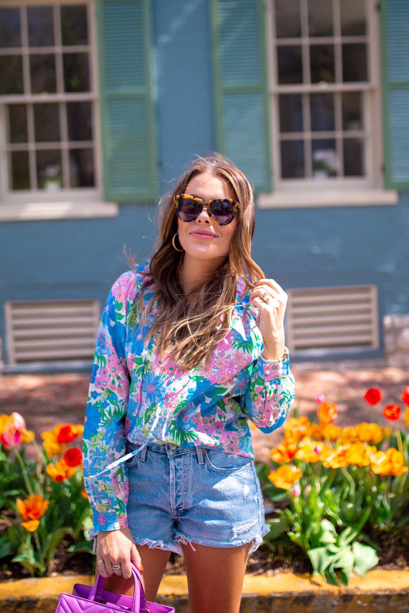 Denim Shorts Style / Glitter & Gingham 