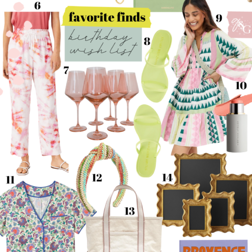 Favorite Finds: Birthday Wish List / Glitter & Gingham