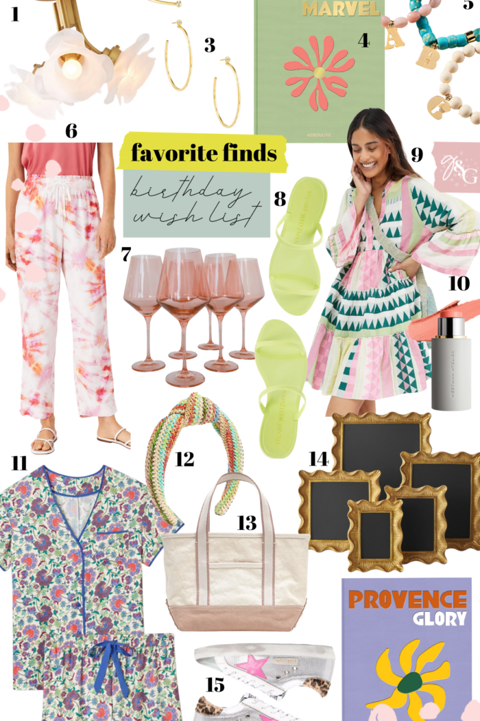 Favorite Finds Birthday Wishlist